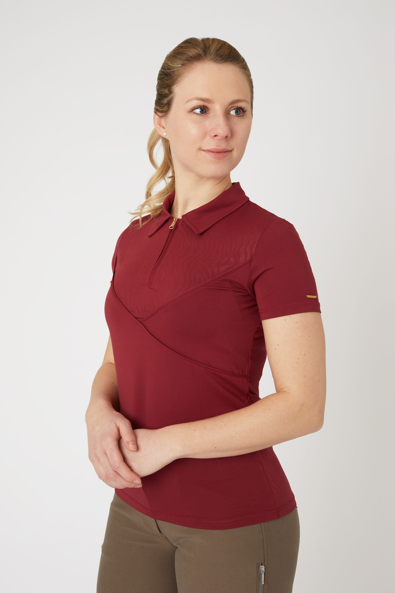Dark outlet red polo