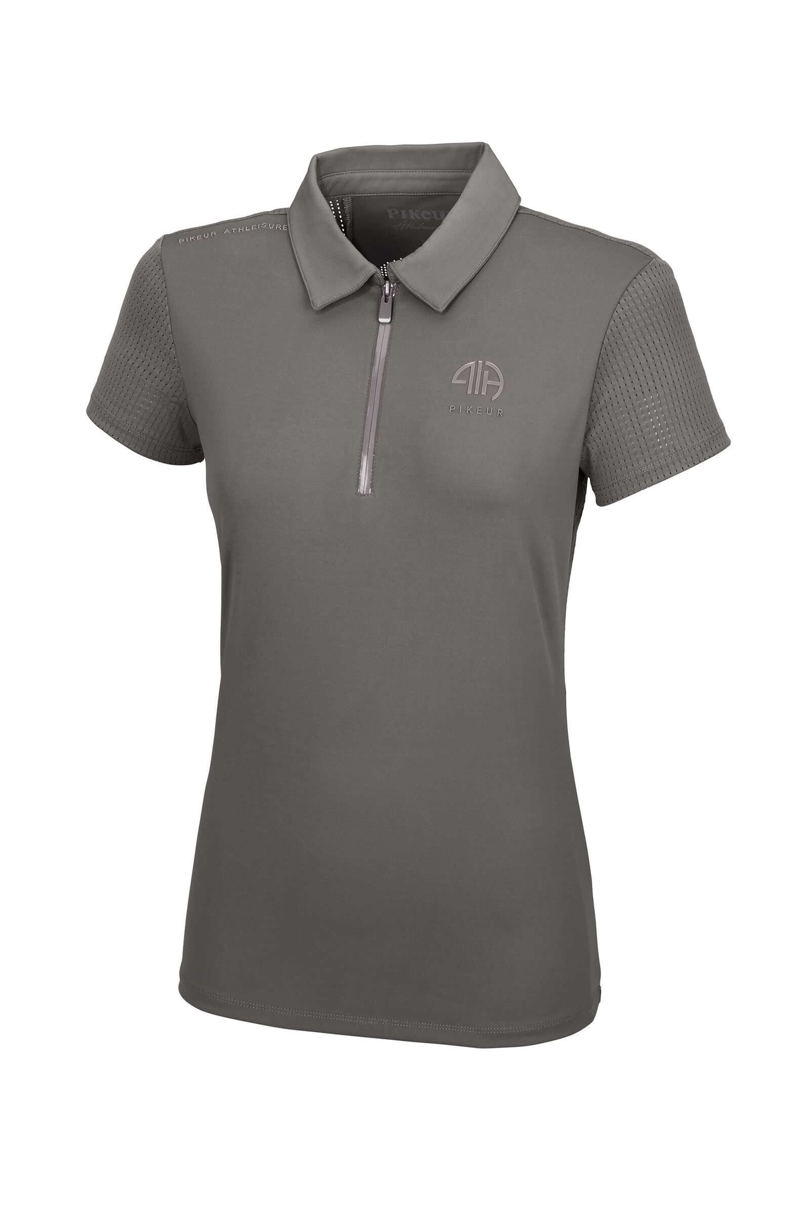 Dark grey women's polo shirt hot sale