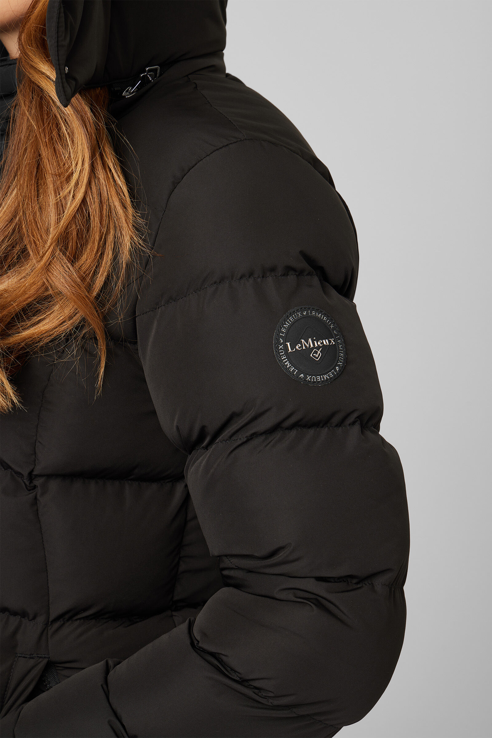 Longline black clearance puffer jacket