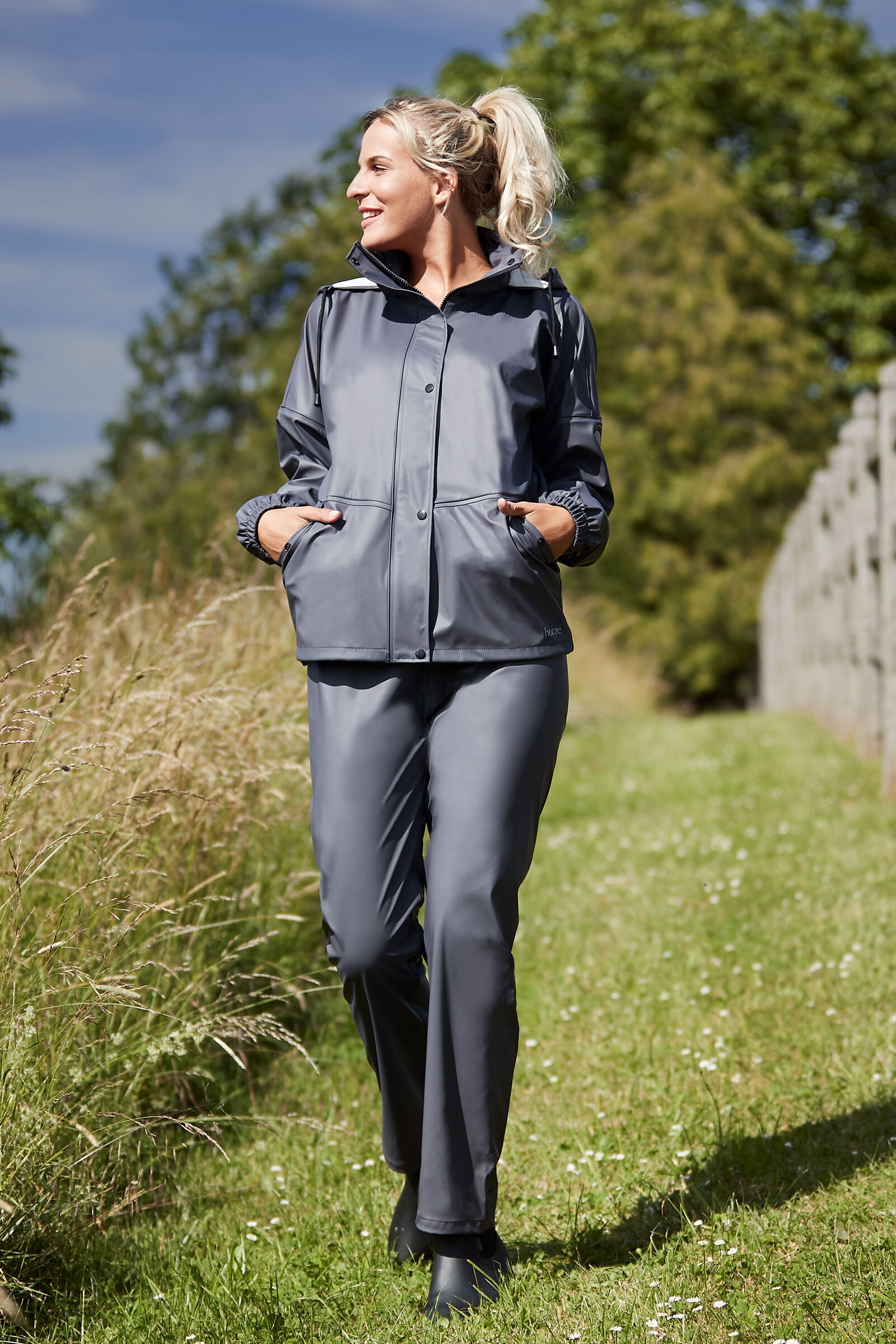 Buy Horze Rory Women s Rain Riding Riding Jacket Trousers Set