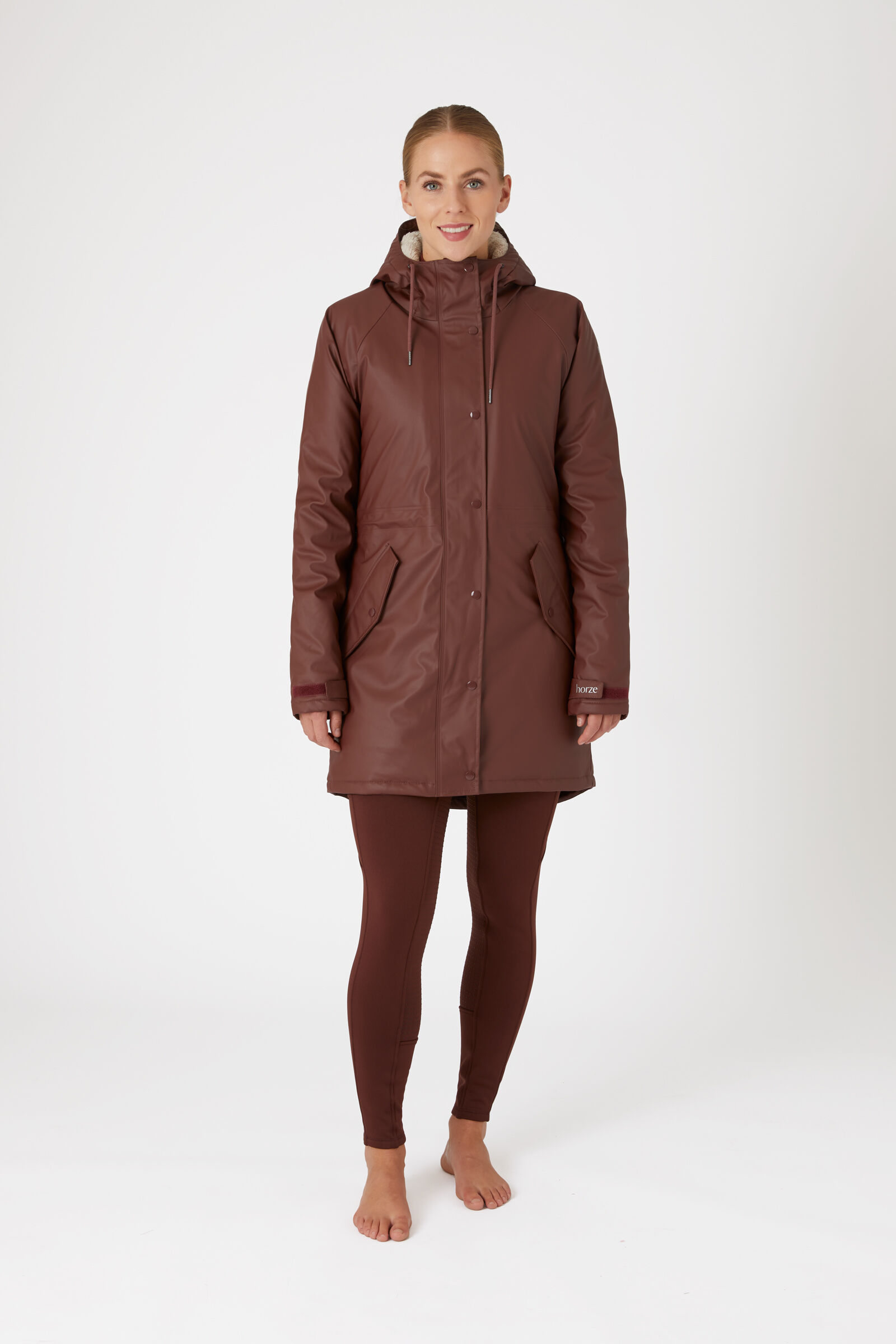 Fleece lined down outlet coat womens