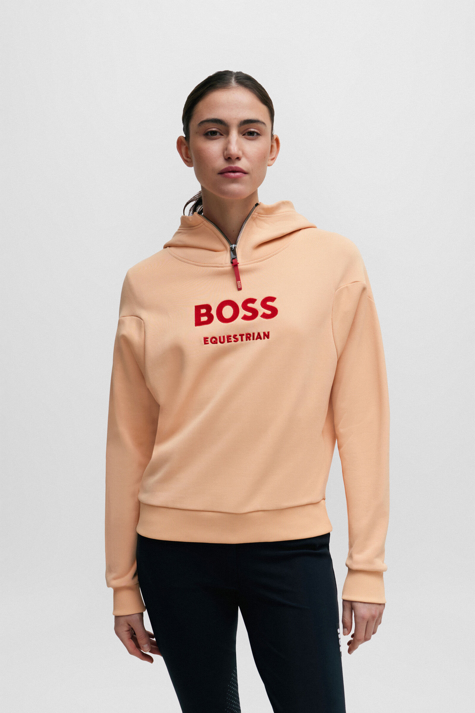 Buy Boss Faye Logo Zip Hoodie horze.eu