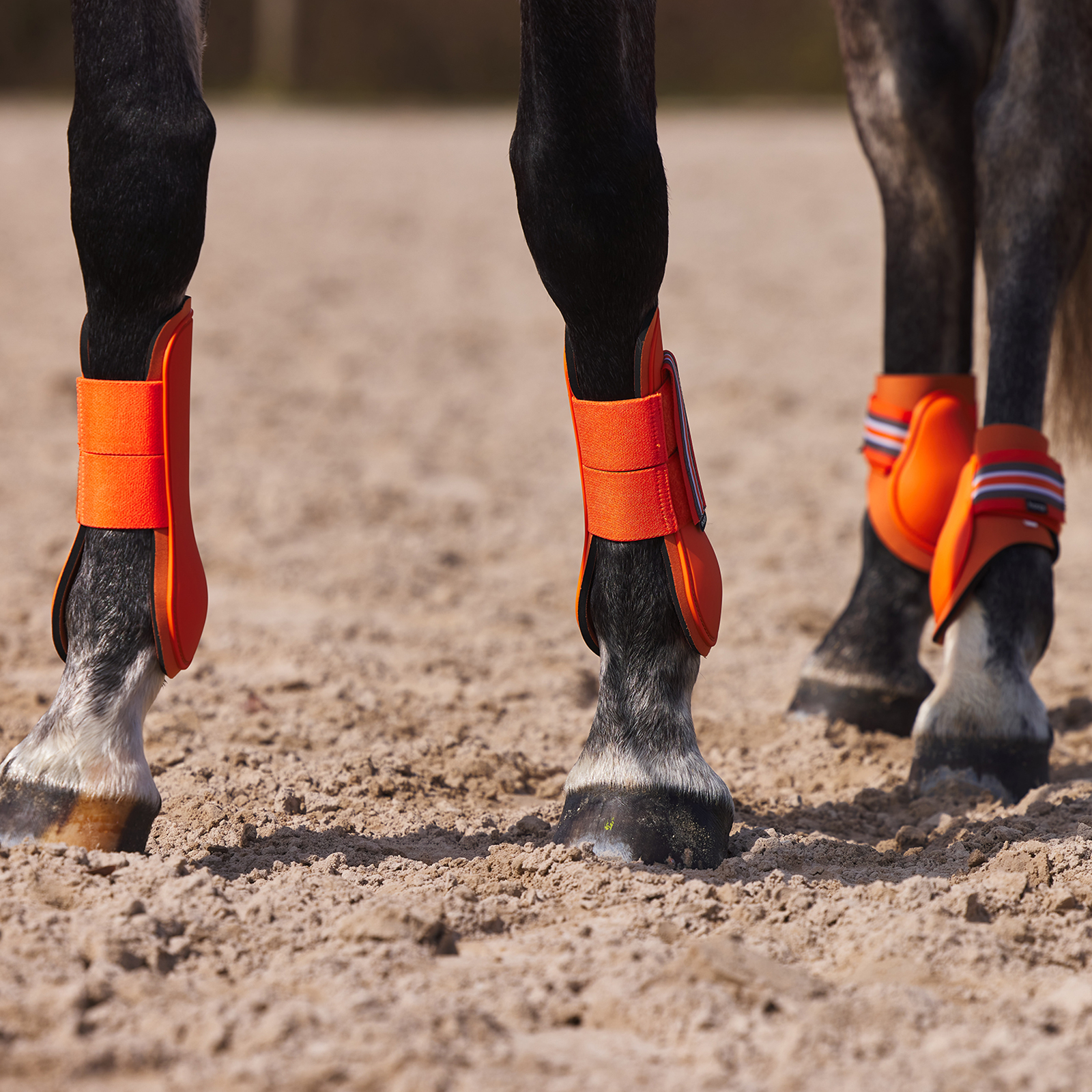 orange splint boots