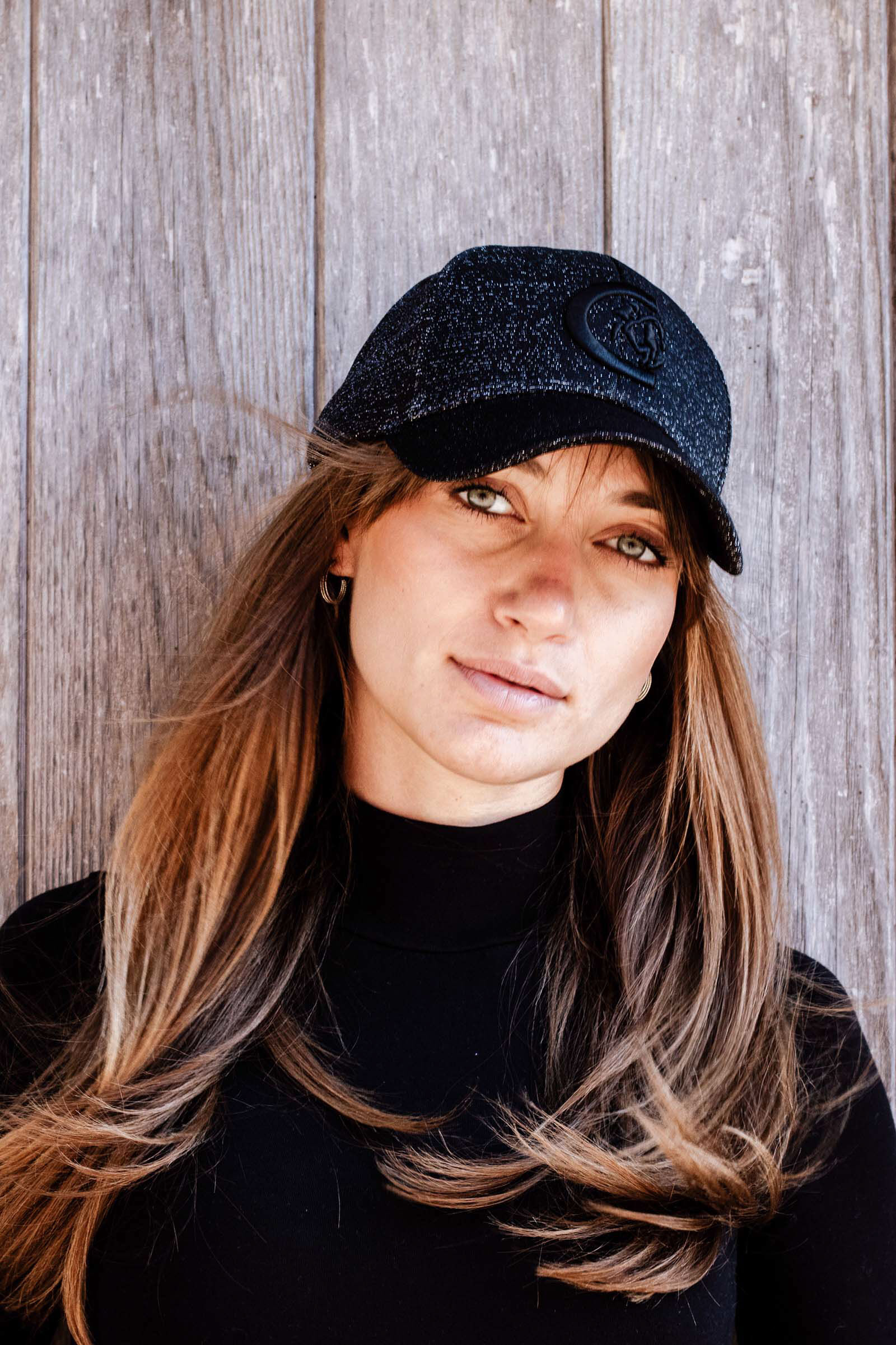 Glitter baseball cap clearance