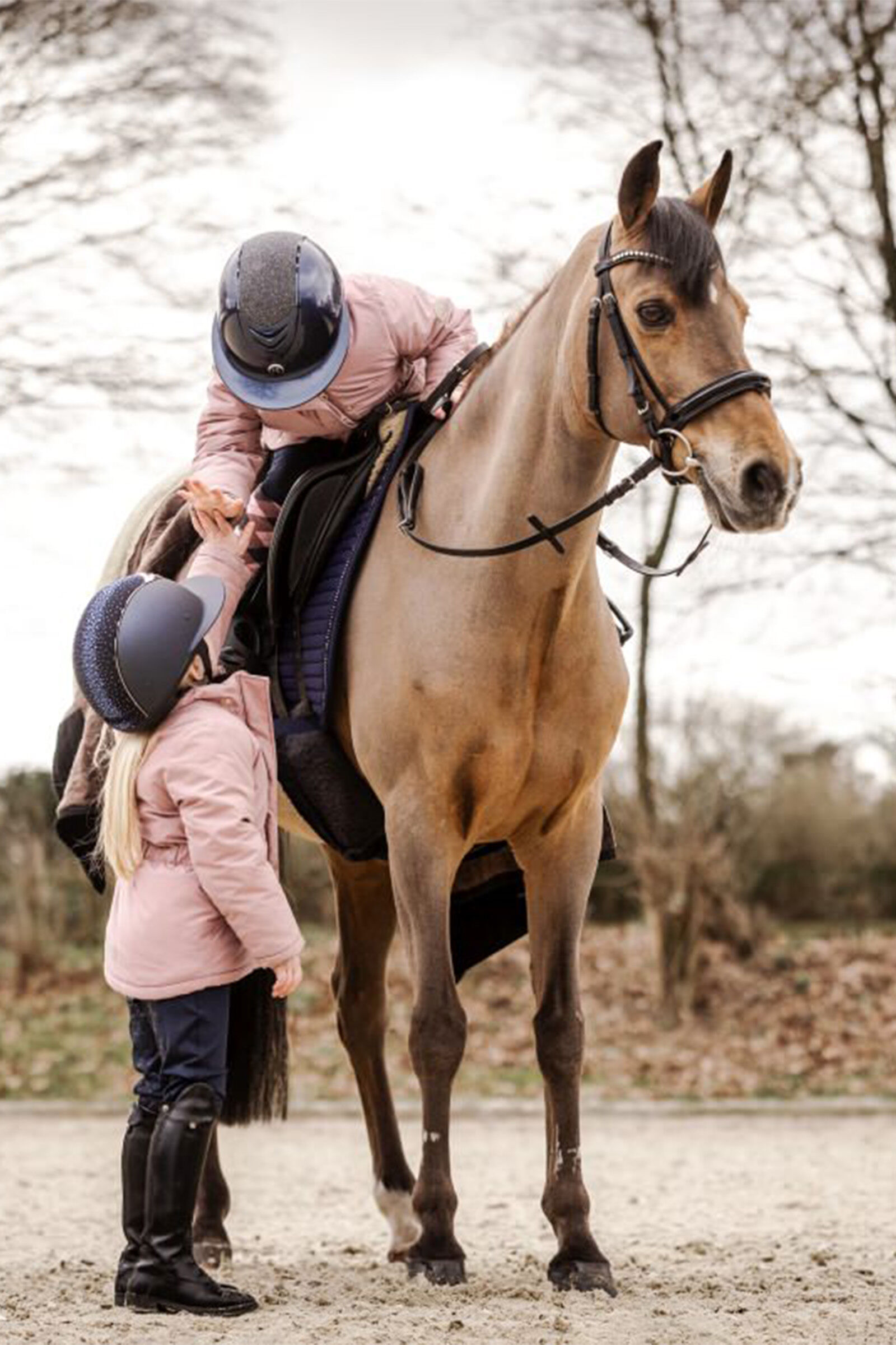 Girls equestrian sport boots top