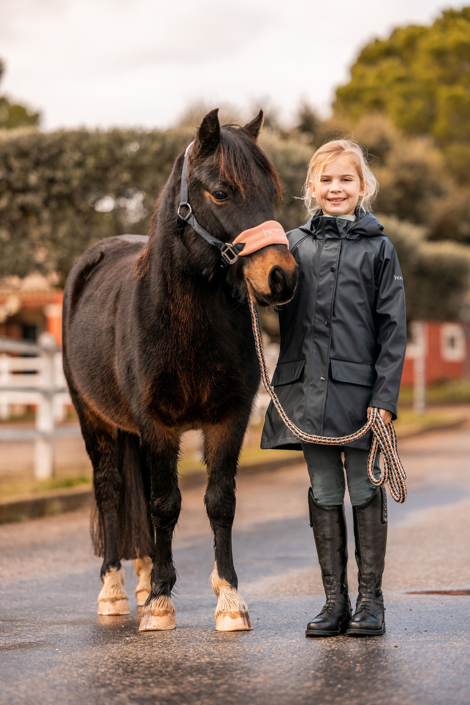 Horze Clara Kids Rain Riding Jacket