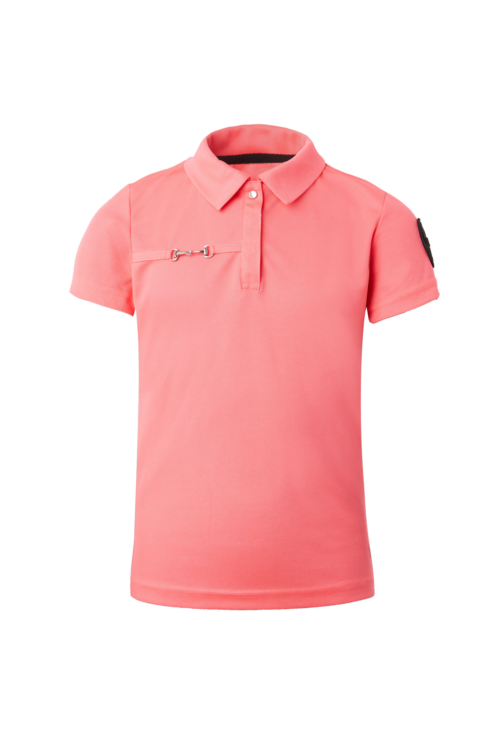 Black polo shirt shop with pink horse