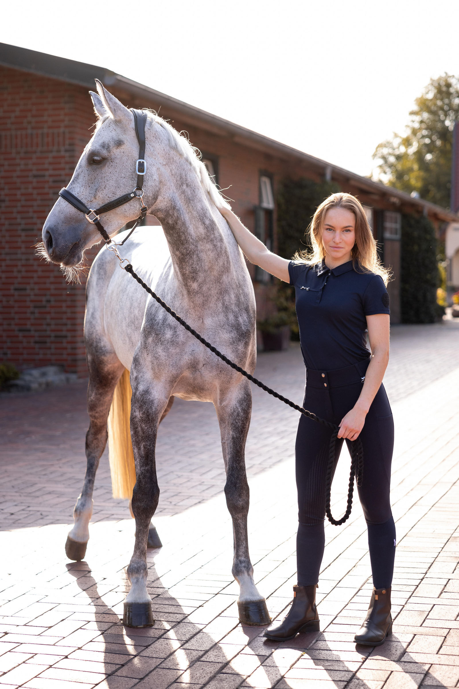 Women's polo shorts with horses on sale
