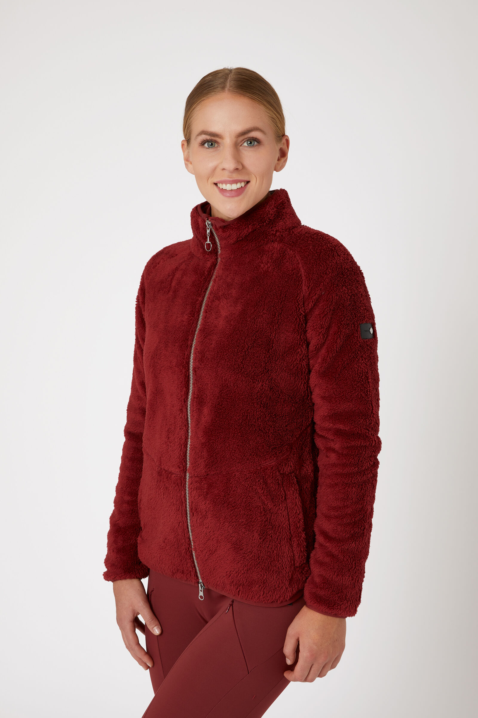 Ladies fluffy fleece jacket store