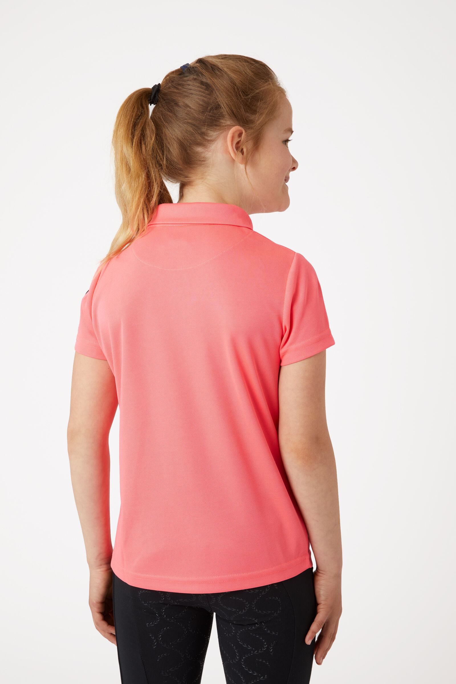Girls pink polo online shirts