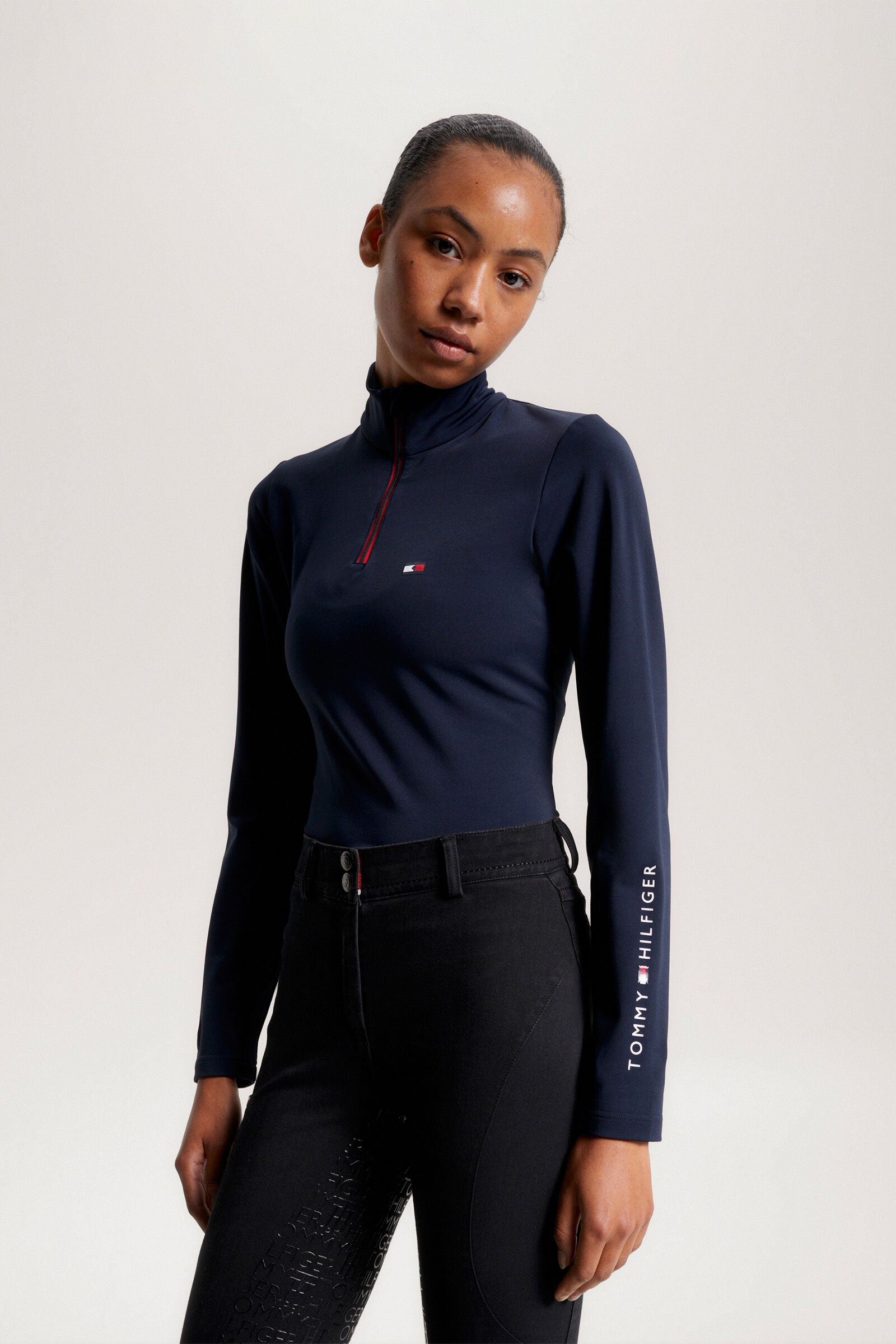 Tommy hilfiger quarter zip womens sale