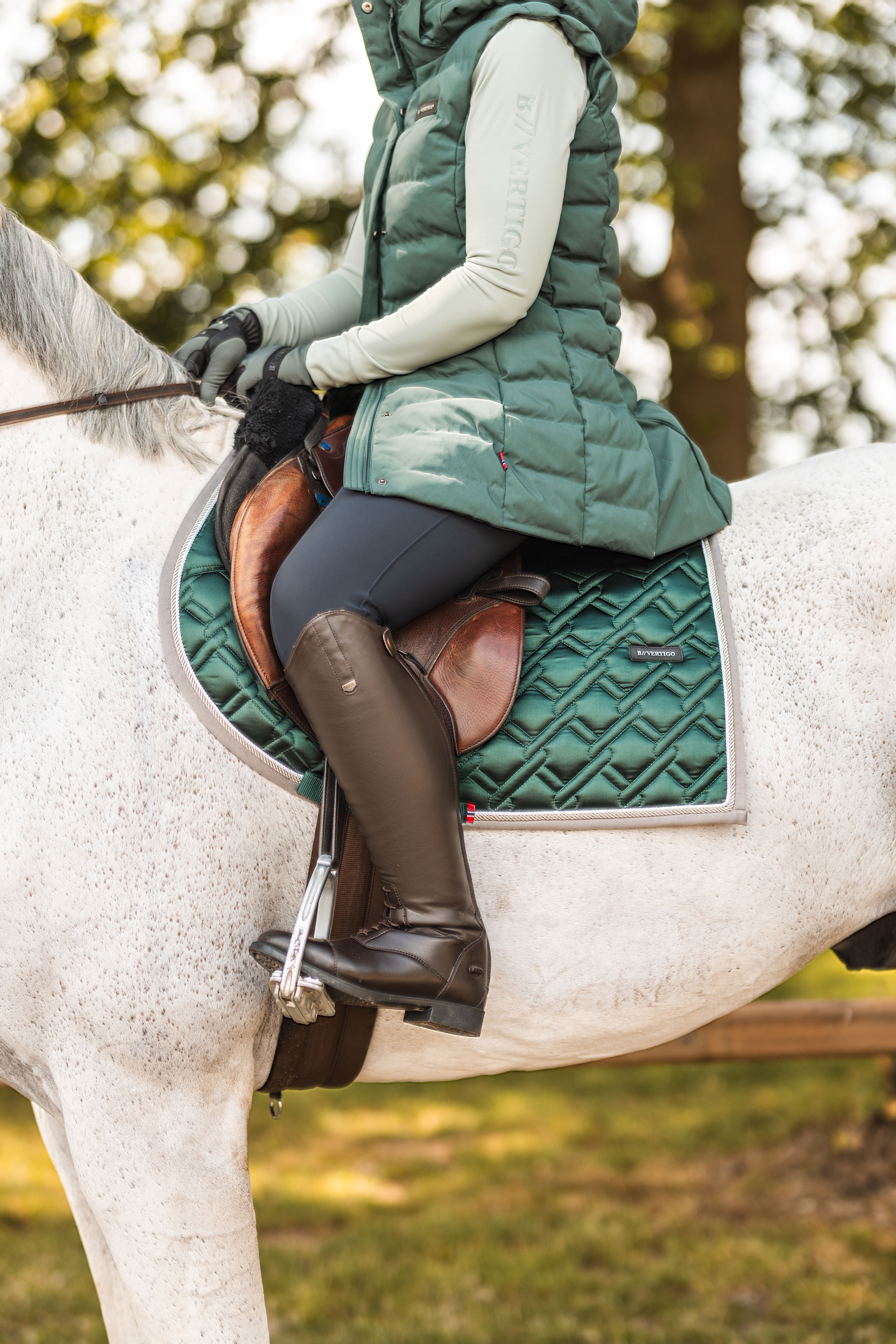 Green riding 2024 boots