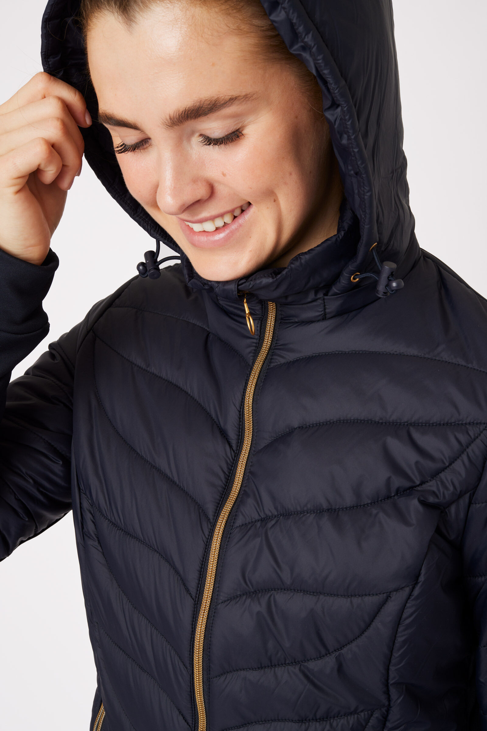Women's lightweight padded best sale jacket with hood