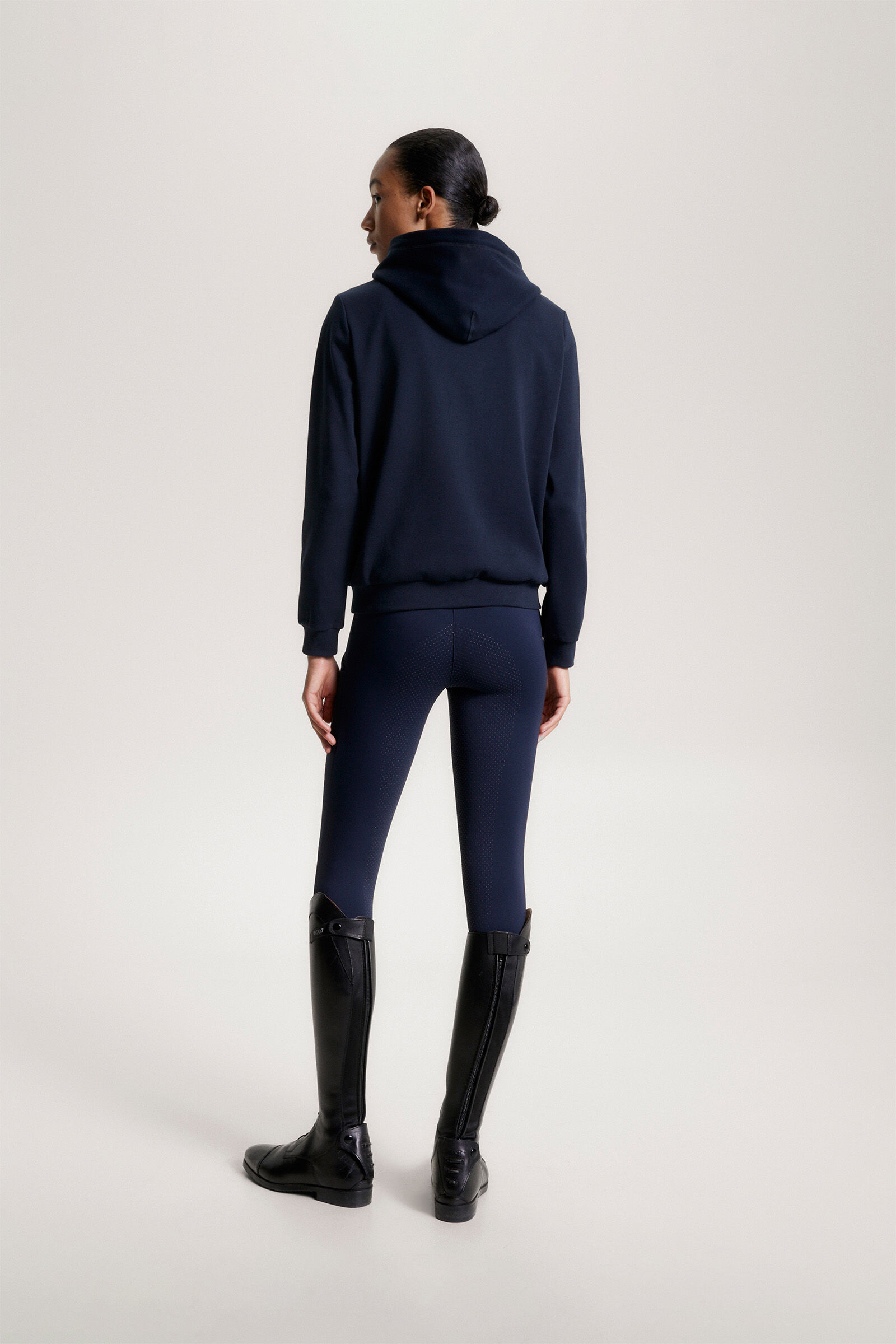 Buy Tommy Hilfiger Equestrian Metallic Logo Women s Graphic Hoodie