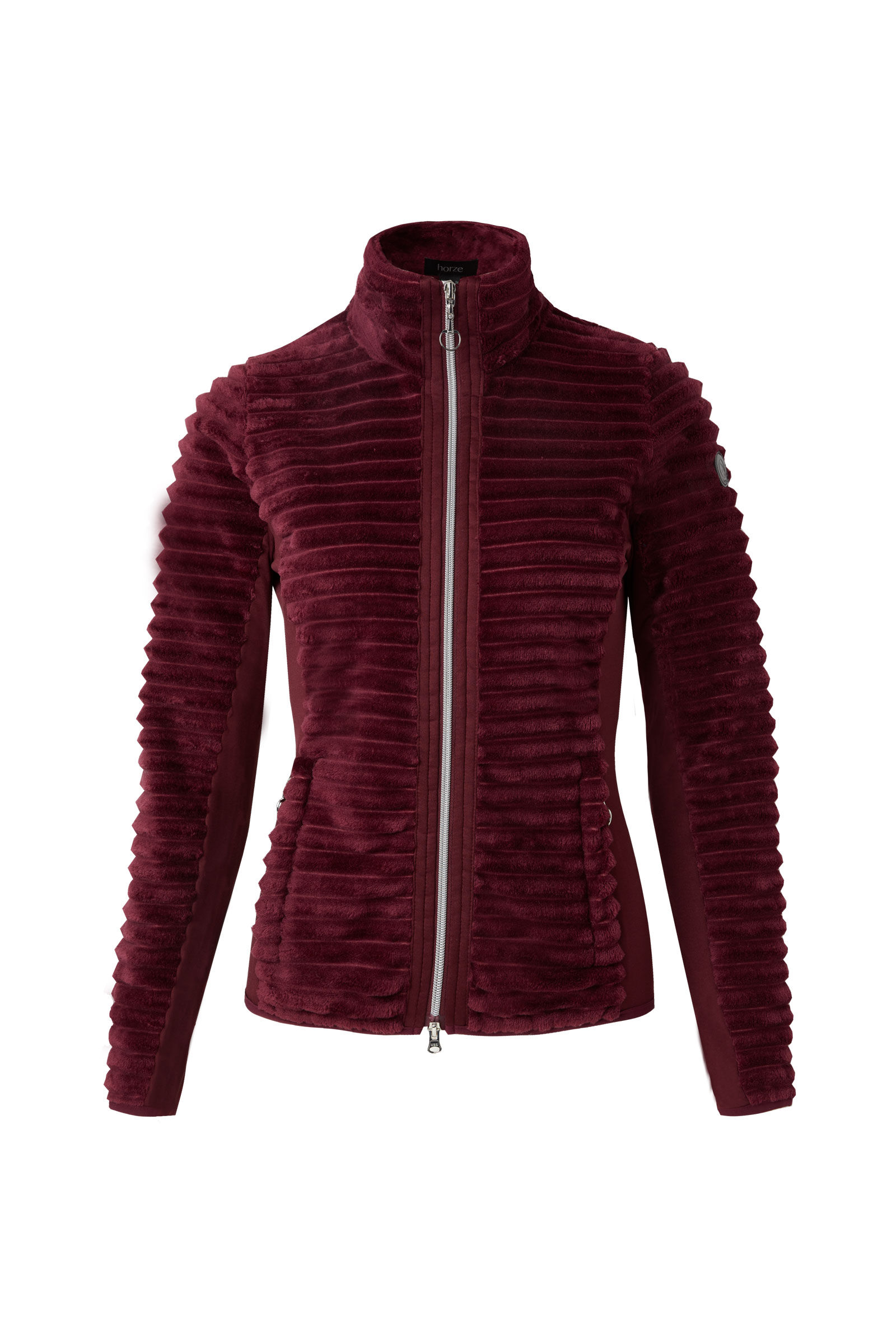 Horze Della Women s Striped Fleece Riding Riding Jacket