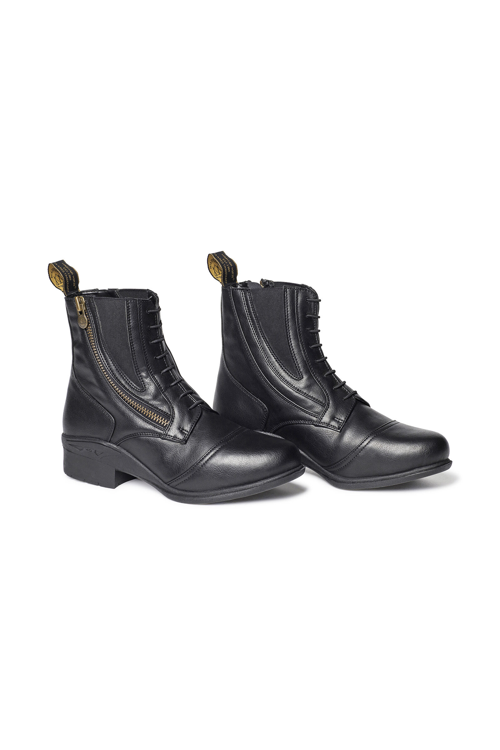 Zip up jodhpur top boots