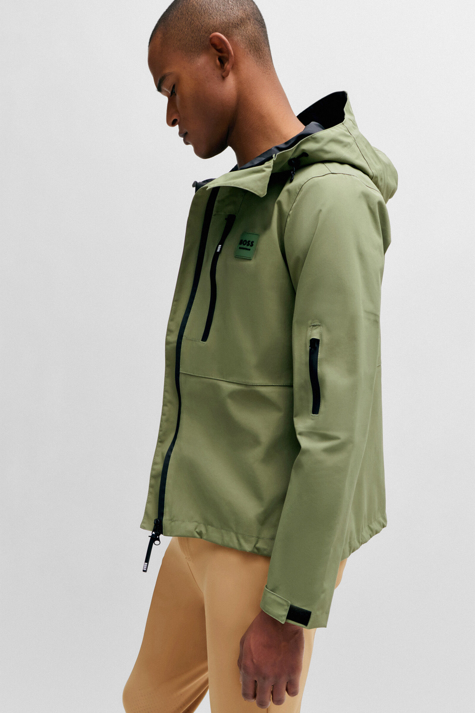 Boss rain jacket shop