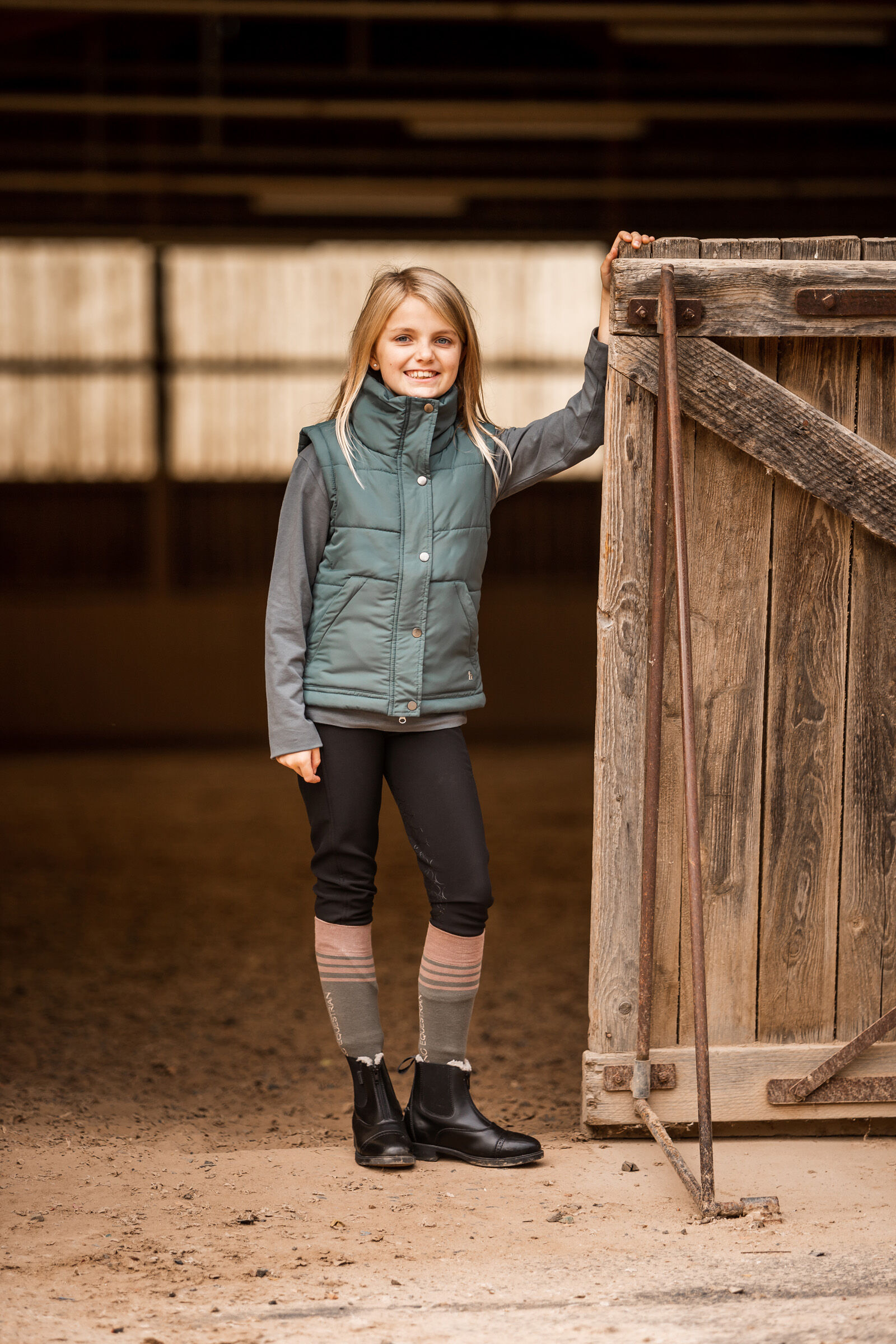 Girls riding gilet outlet
