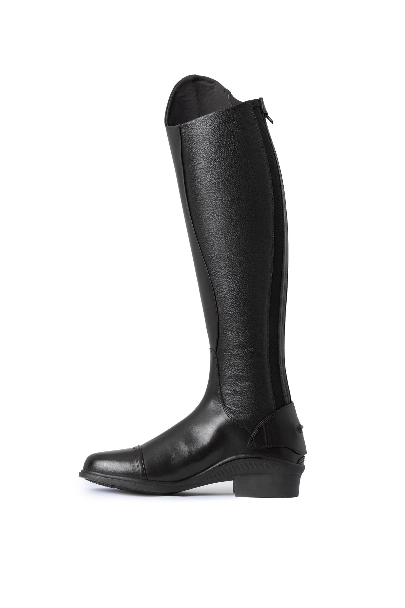 Black leather tall womens boots discount