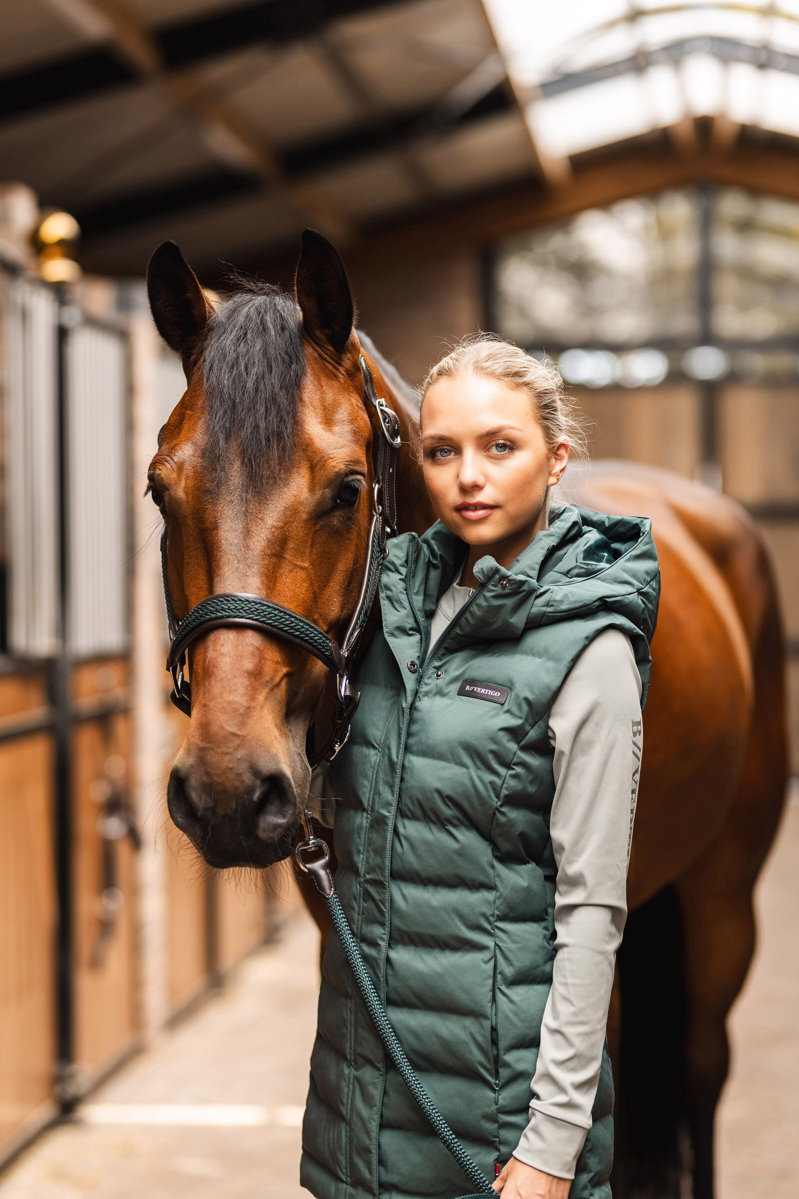 Waterproof top down vest
