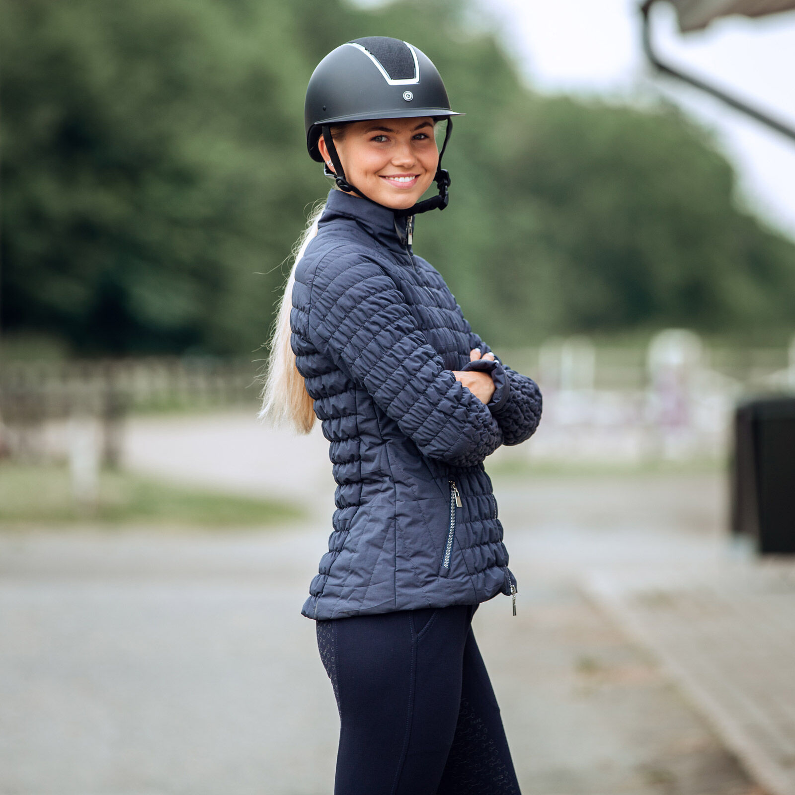 Ladies quilted outlet riding jacket