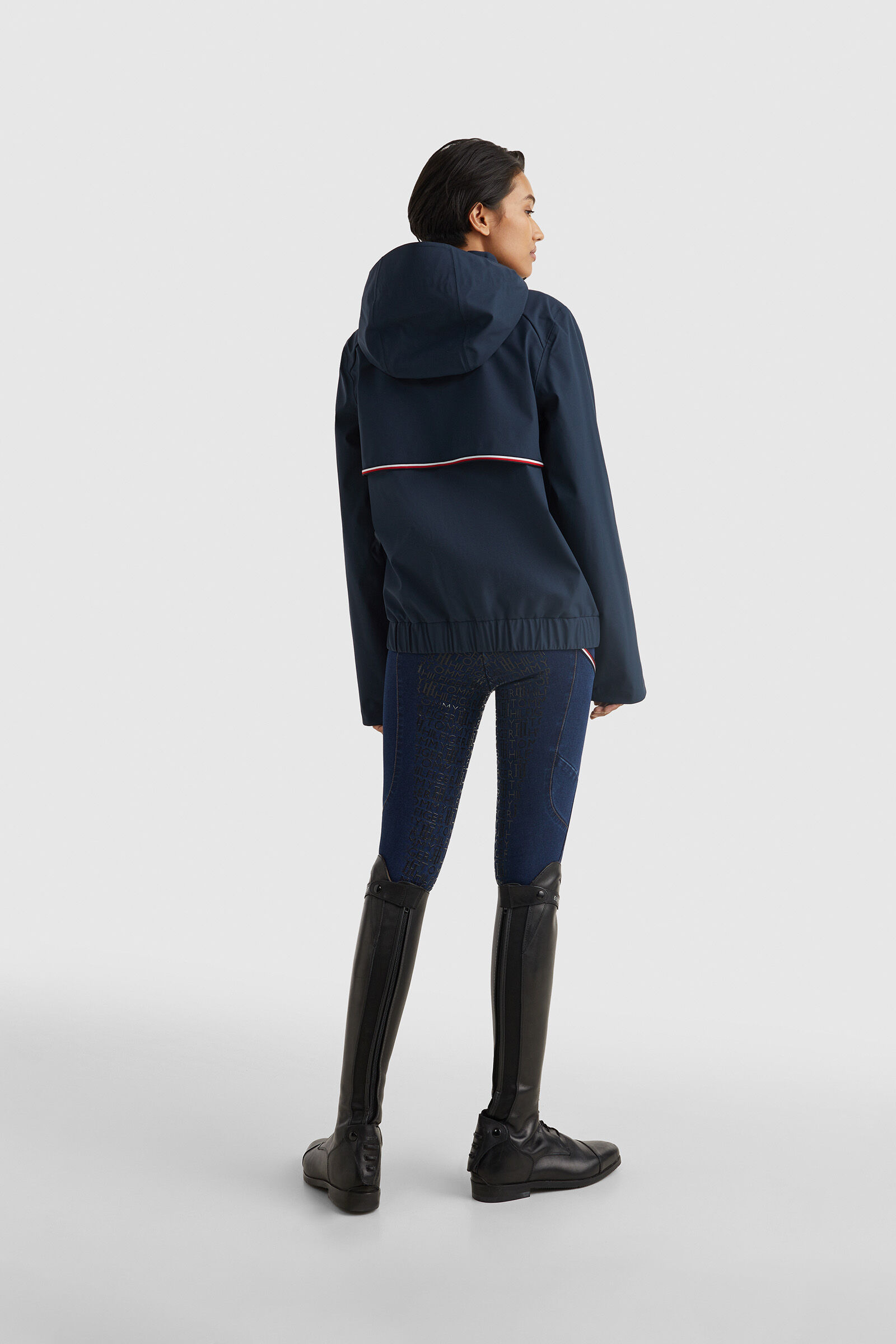 Tommy Hilfiger Equestrian Women s Waterproof Bomber Rain Jacket