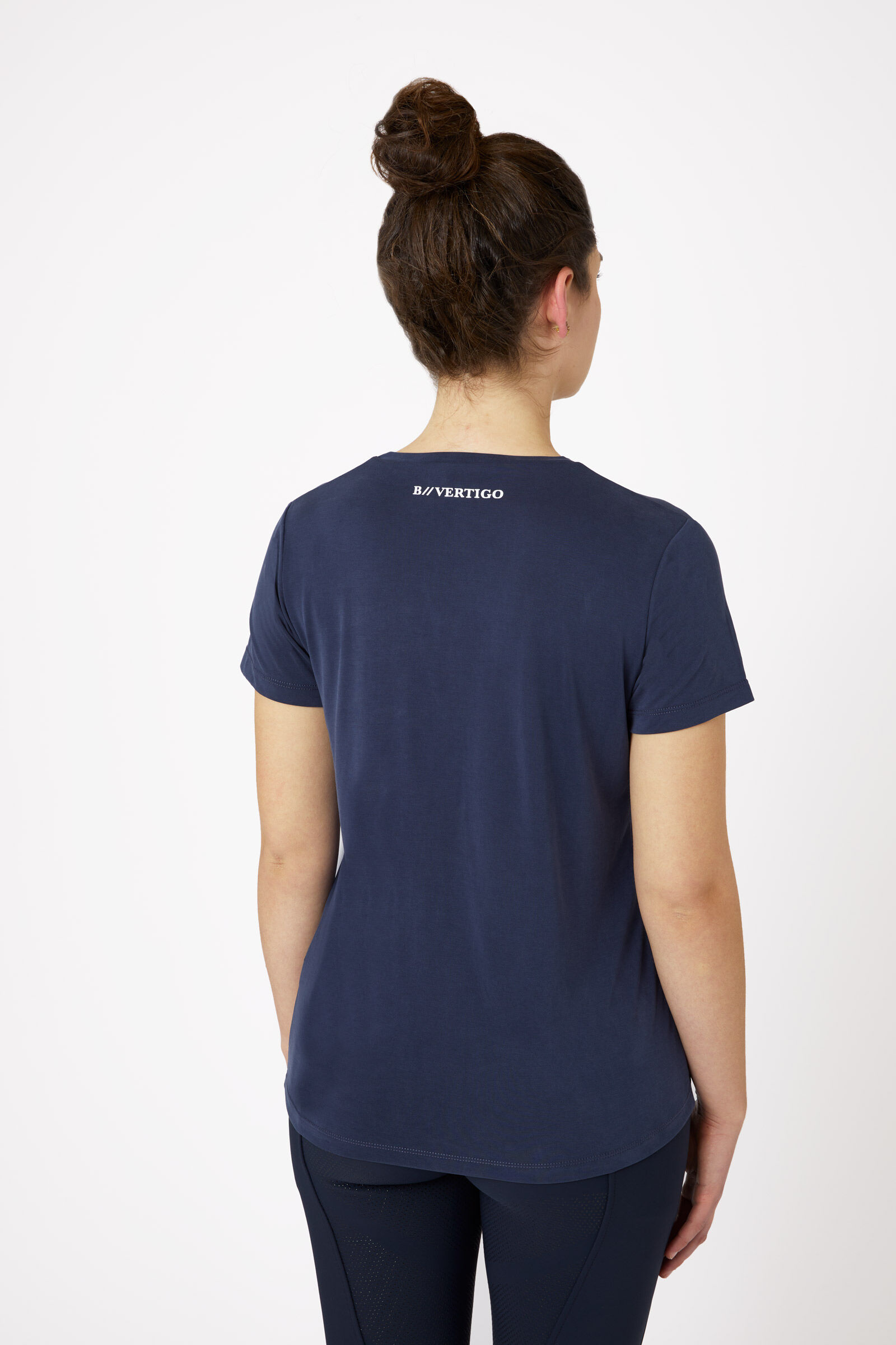 Tee shirt sales bleu marine femme