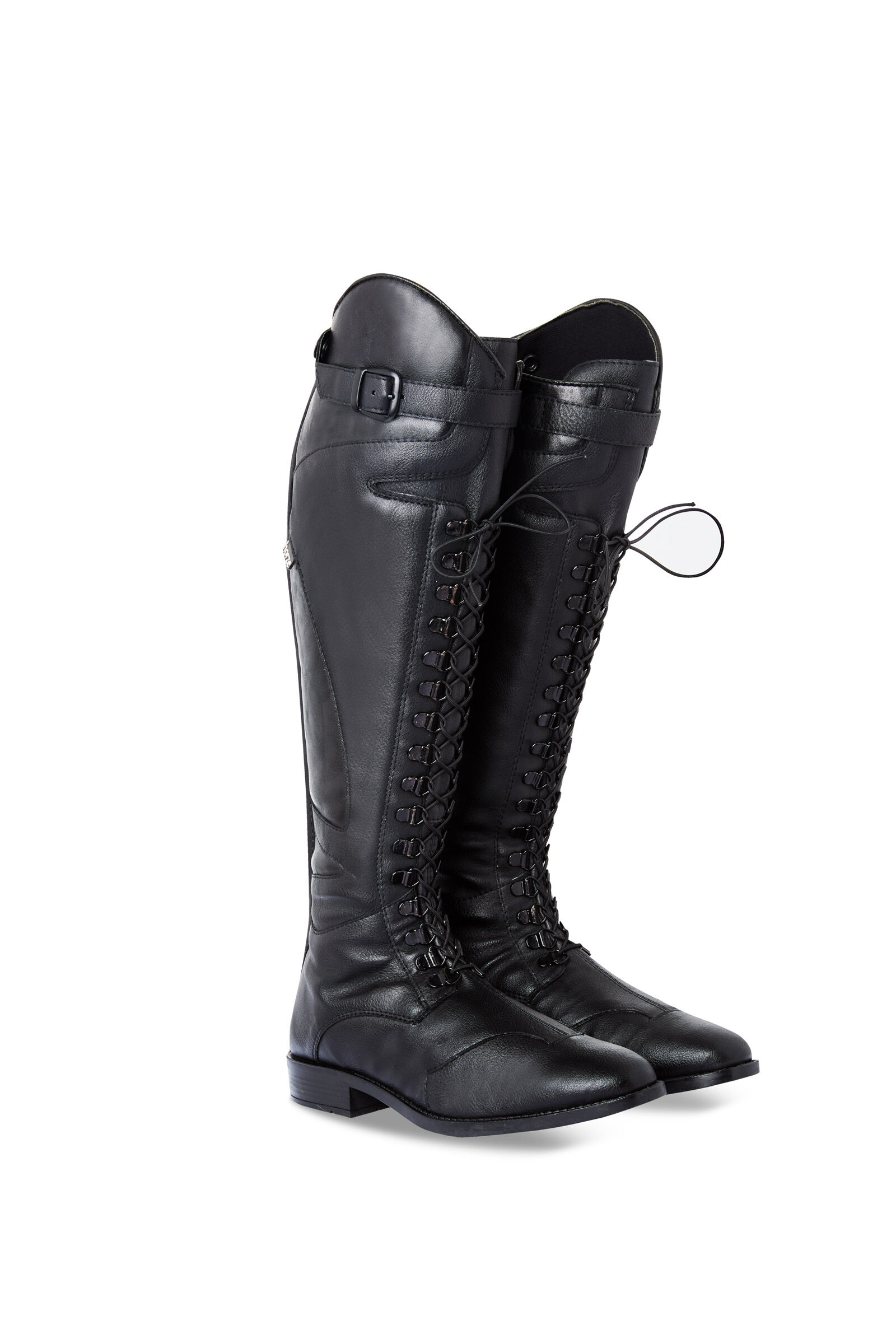 Knee high boots with buttons discount up the side