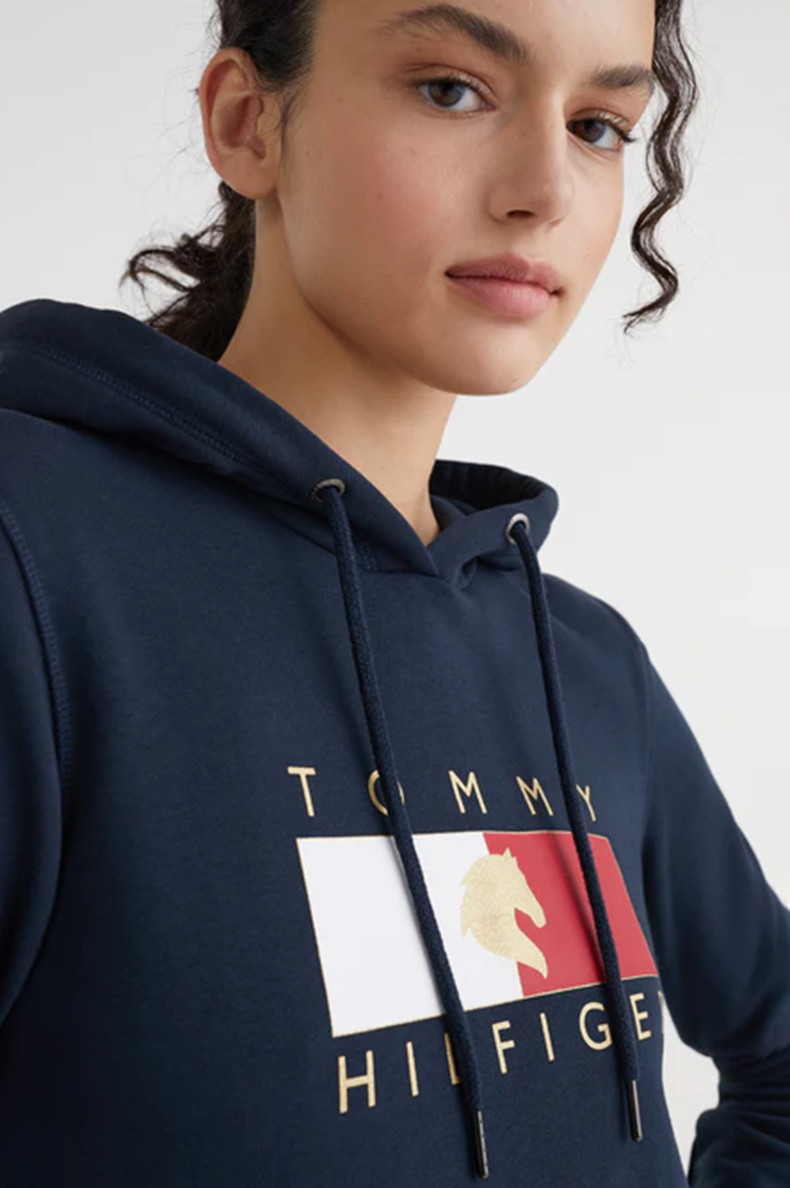 Buy Tommy Hilfiger Golden Style Women\'s Hoodie | Sweatshirts