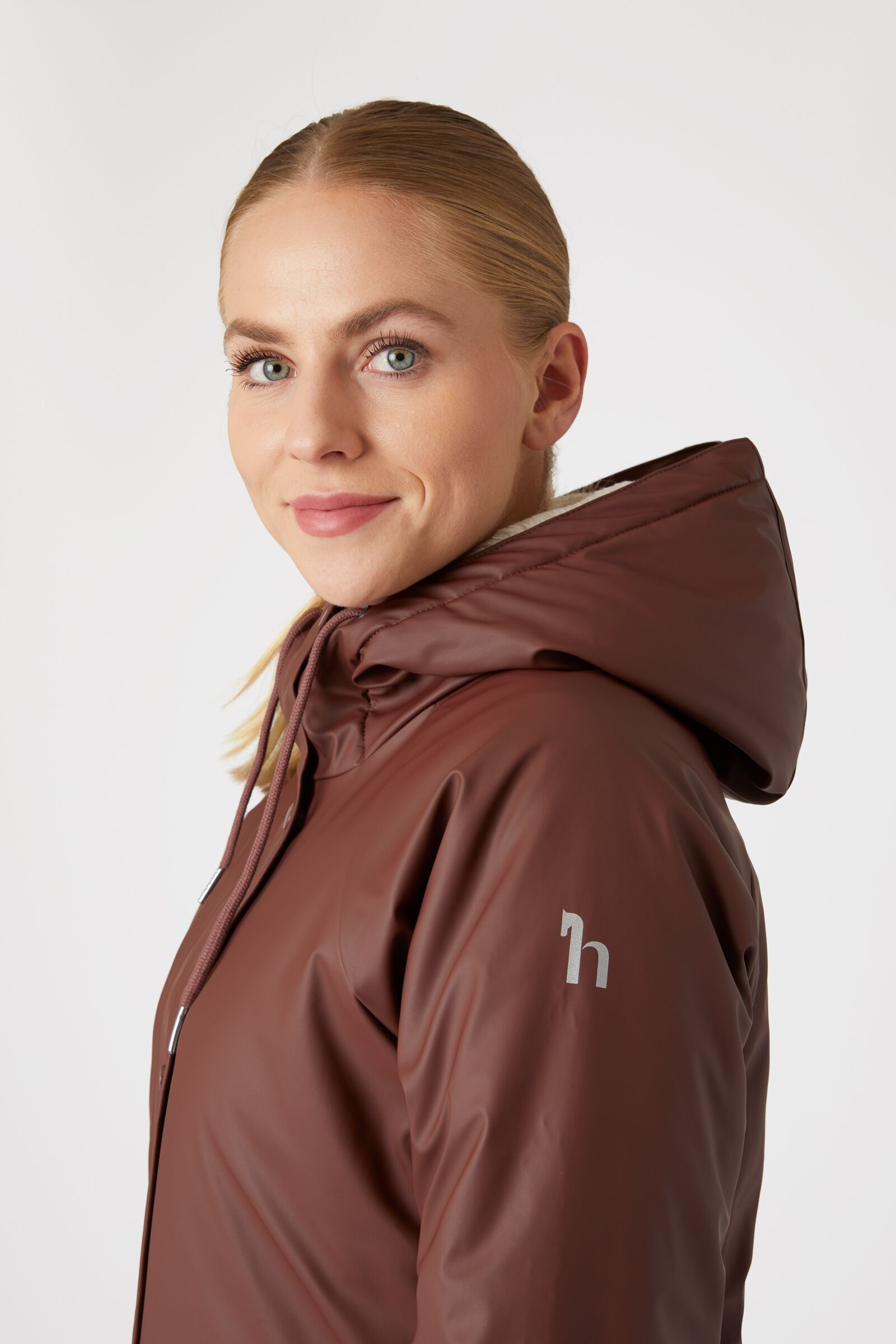 Womens fleece lined rain coat sale