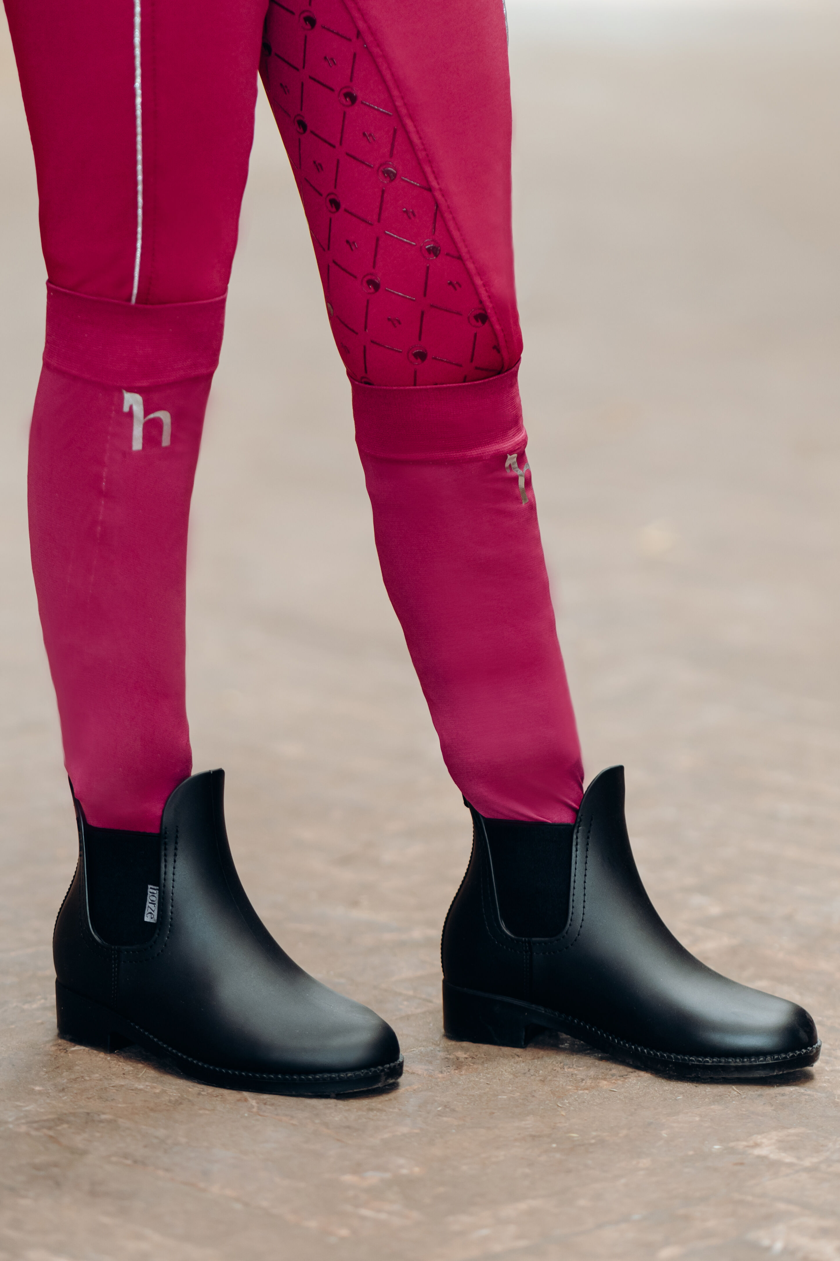 Children's oxblood top jodhpur boots