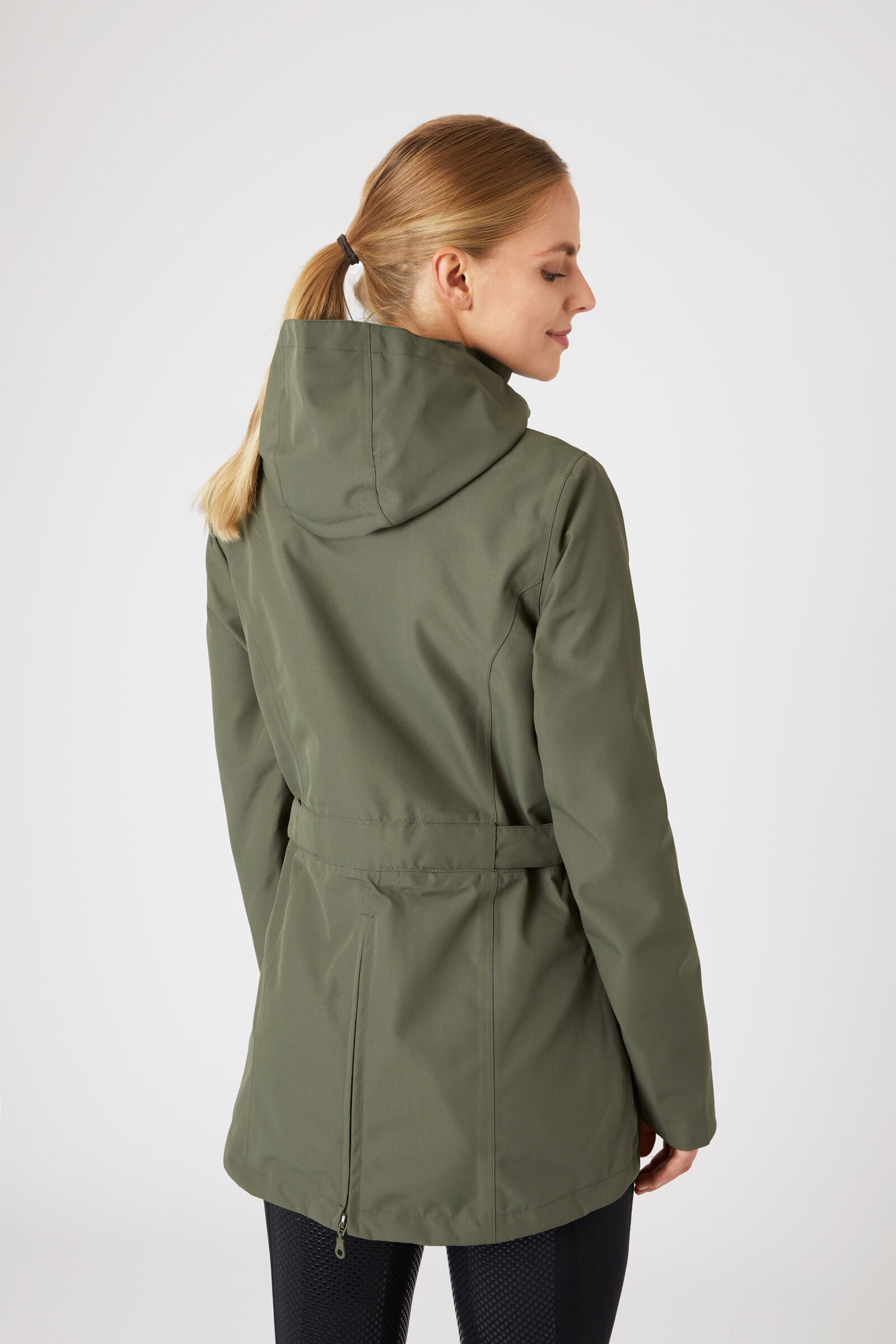 Ladies khaki waterproof jacket sales