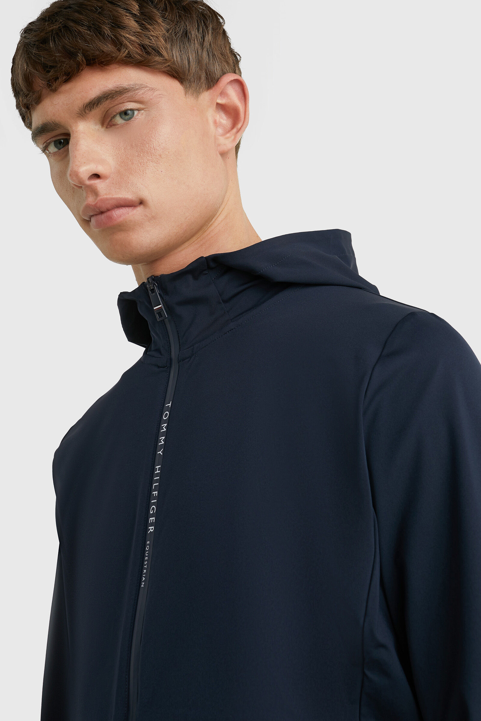 Navy blue tommy hilfiger windbreaker clearance