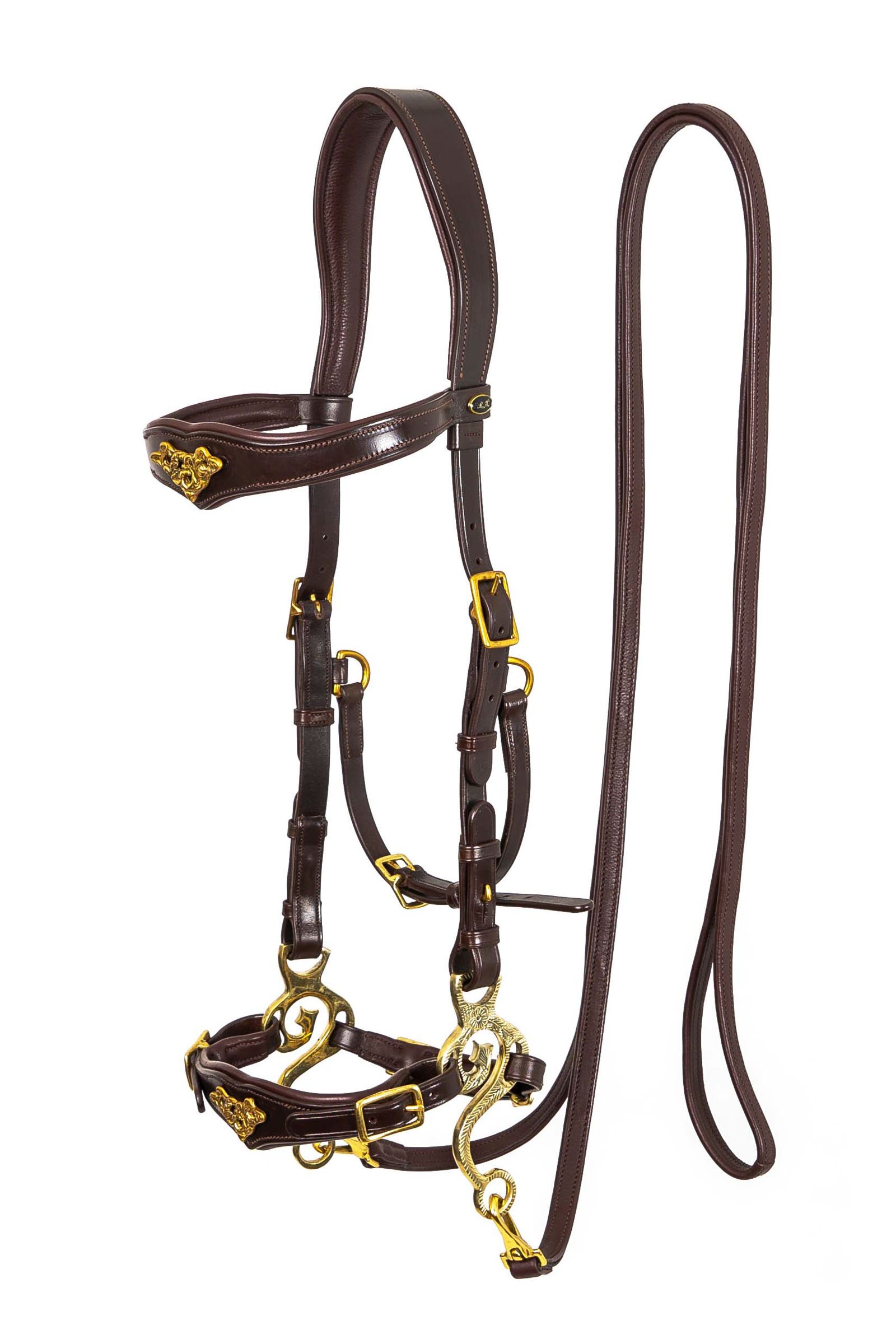 Western Bosal Bridle with Nylon Nosepiece