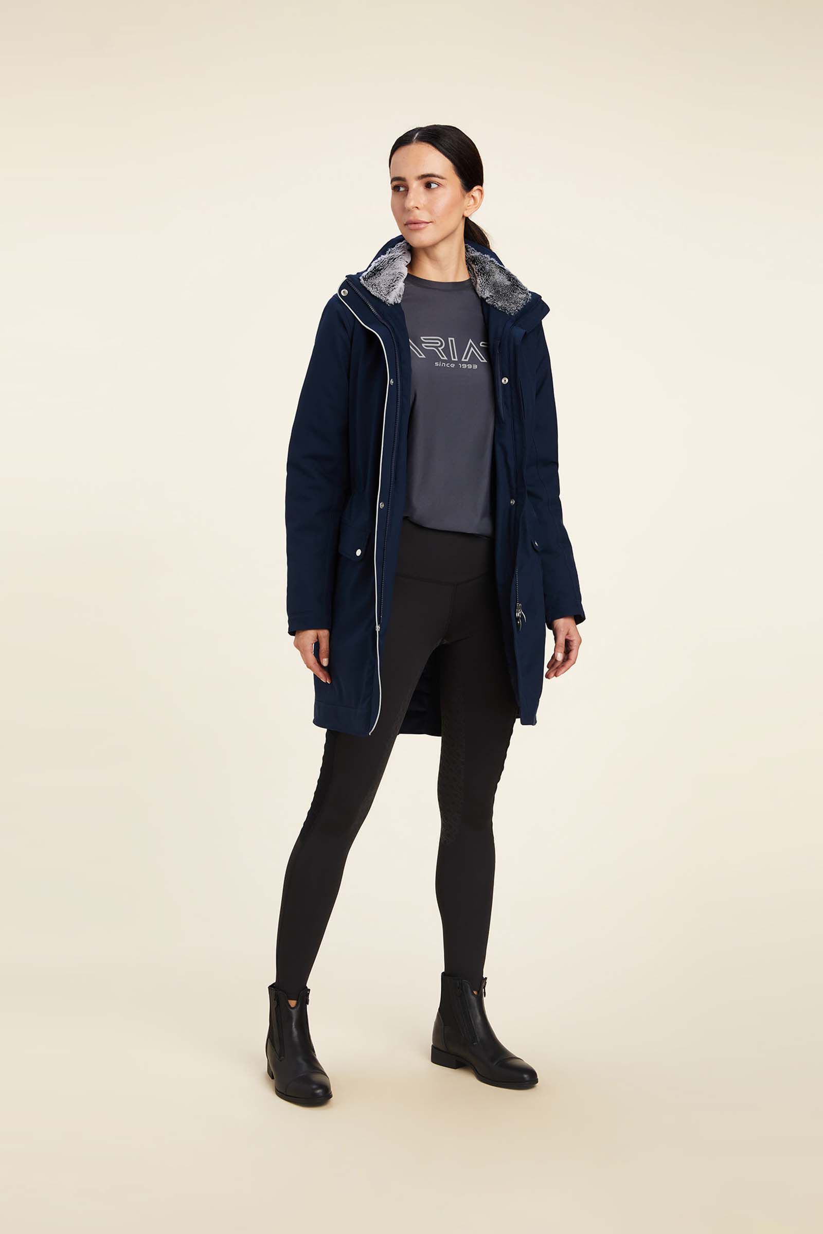 Barbour navy top seafield jacket