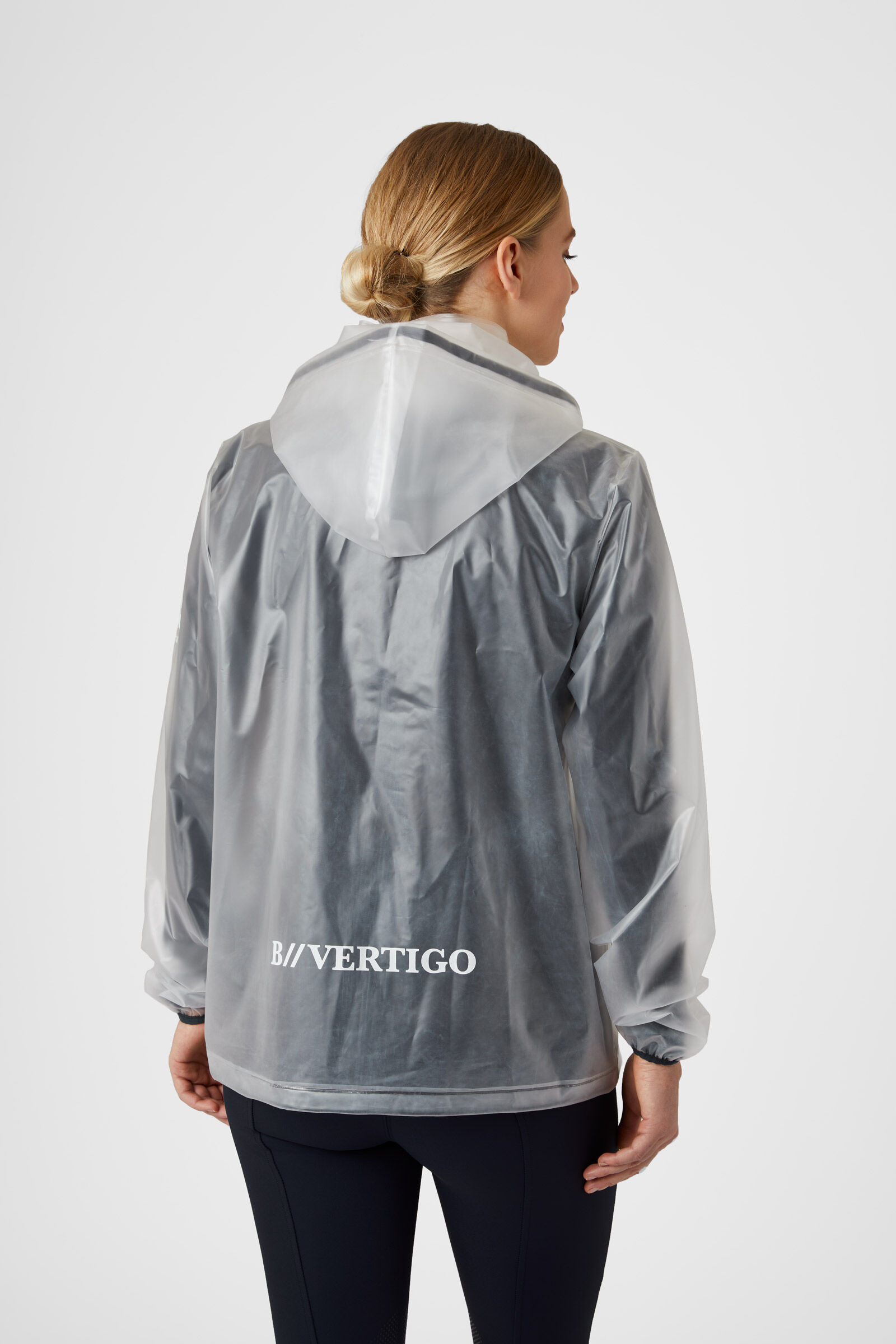 Transparent rain shop jacket womens