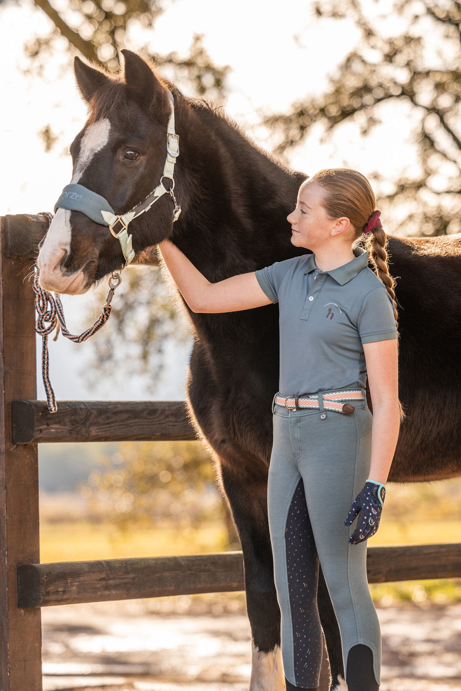 Childrens horse riding polo shirts hotsell