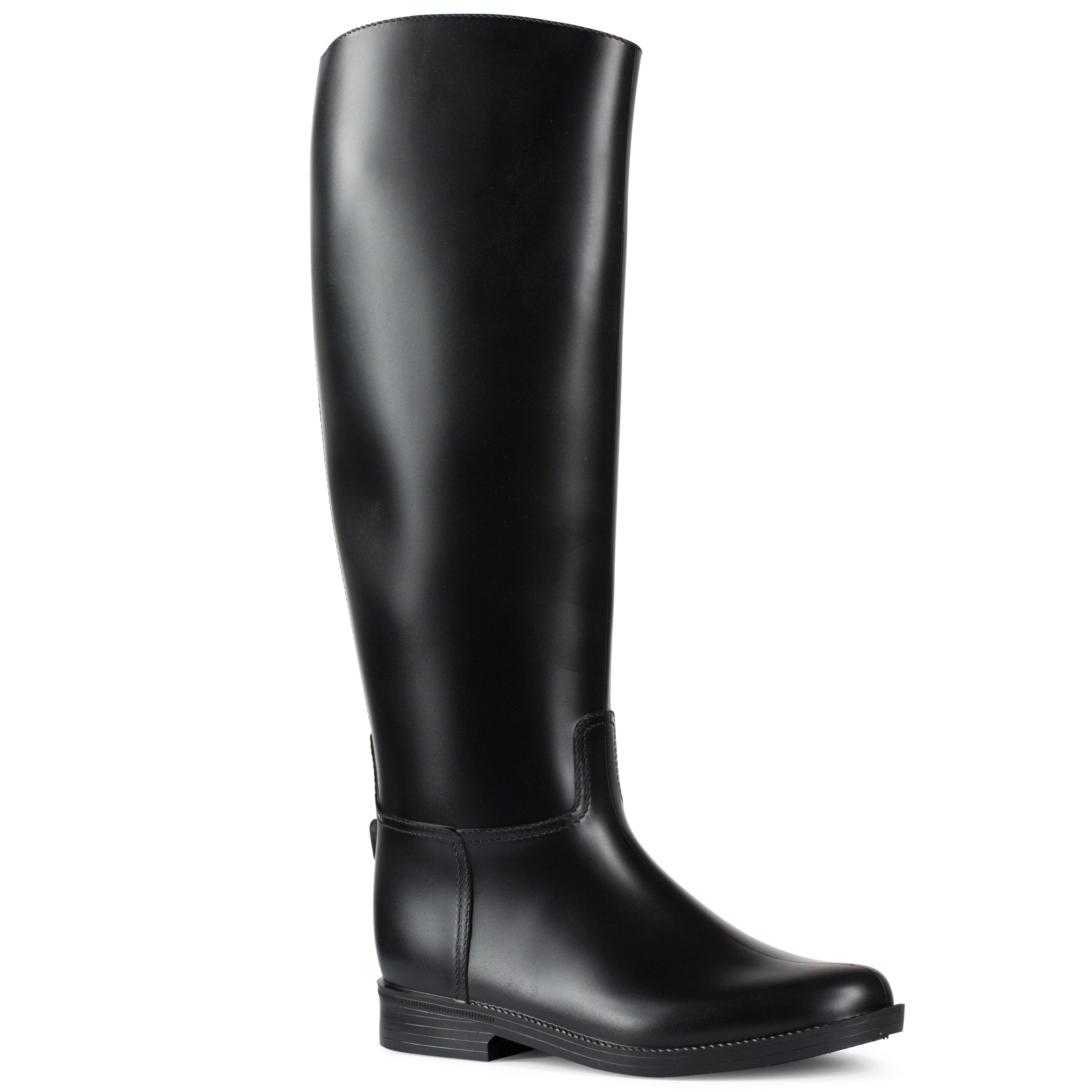 Women in rubber riding boots sale