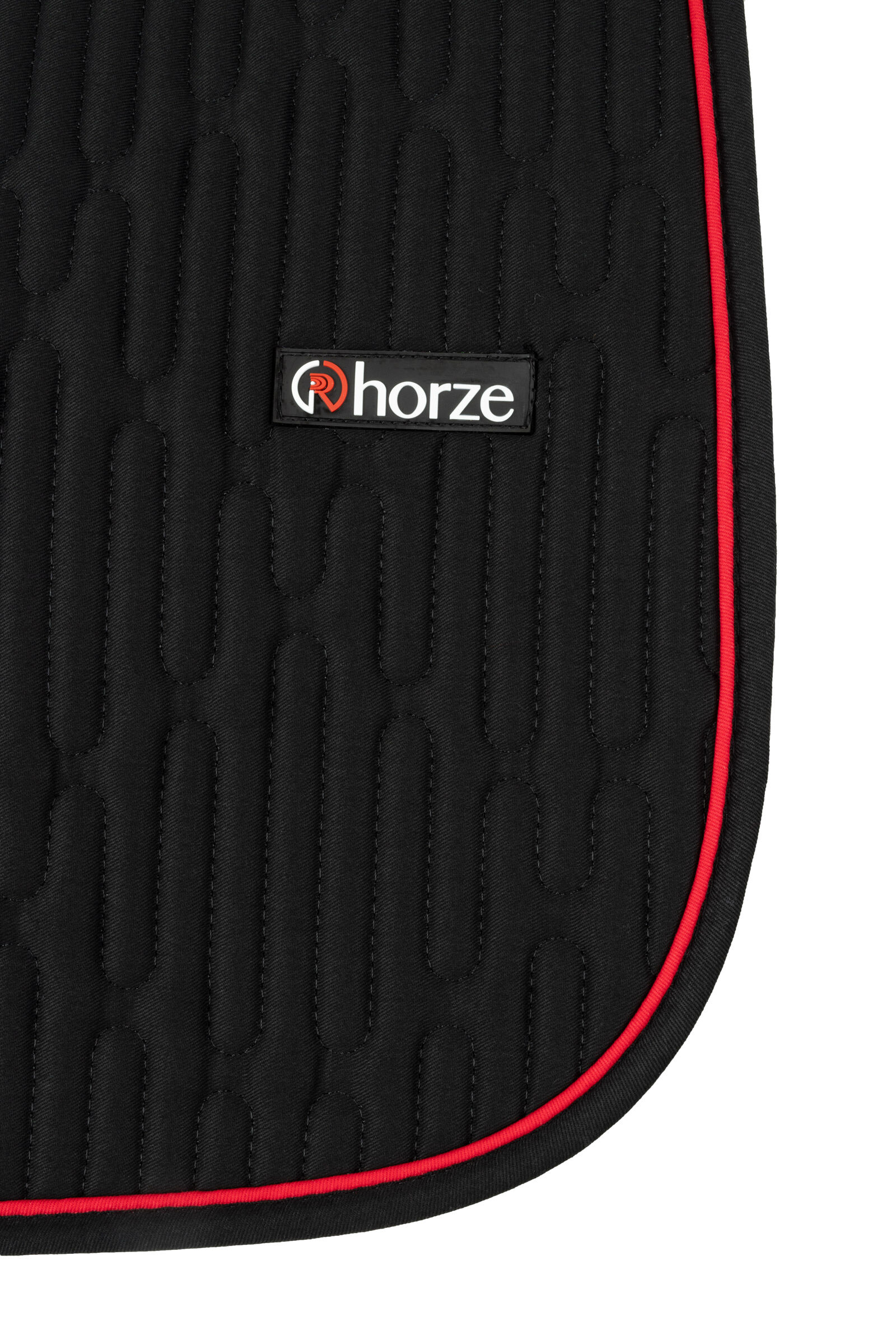 Red and online black saddle pad
