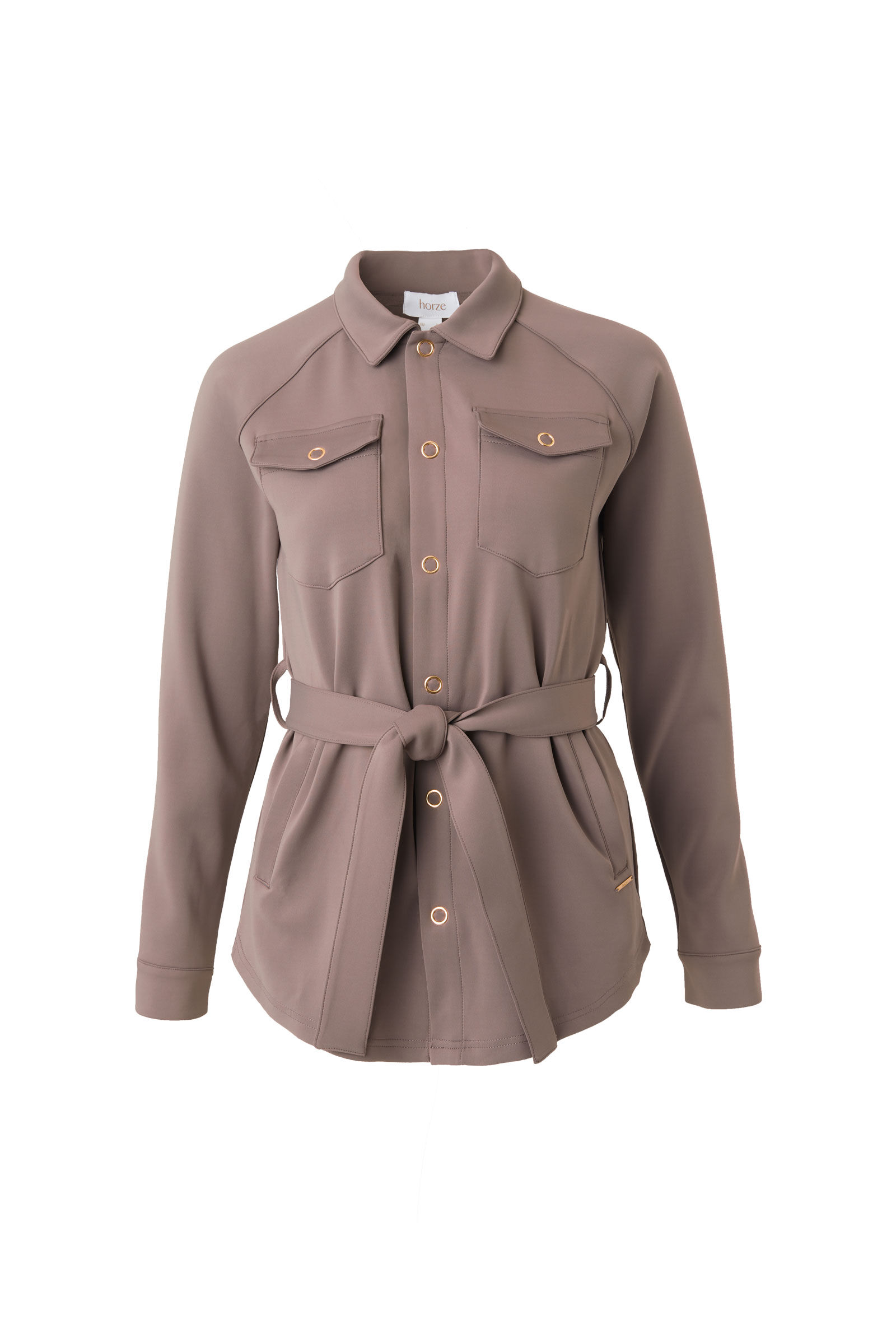 Khaki shirt deals jacket womens