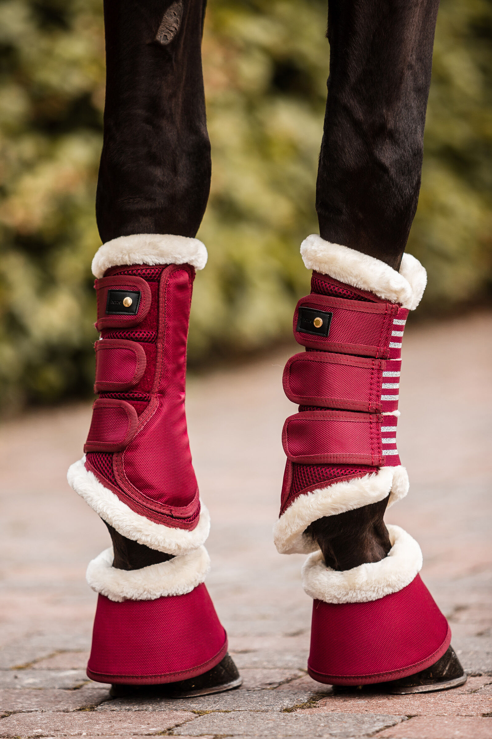 Burgundy on sale brushing boots