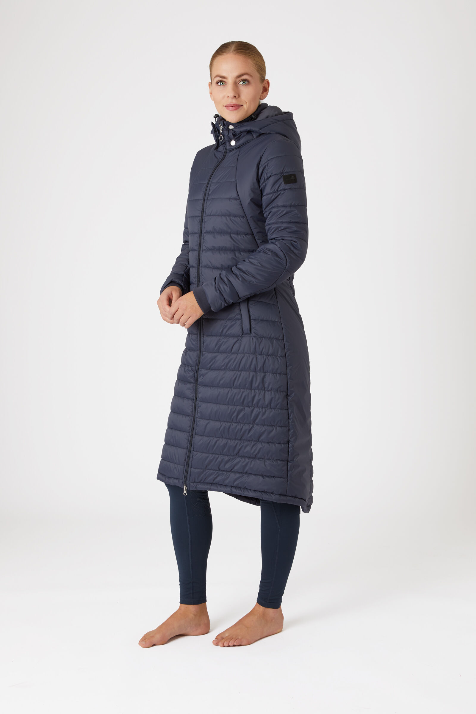 Padded long coat womens deals