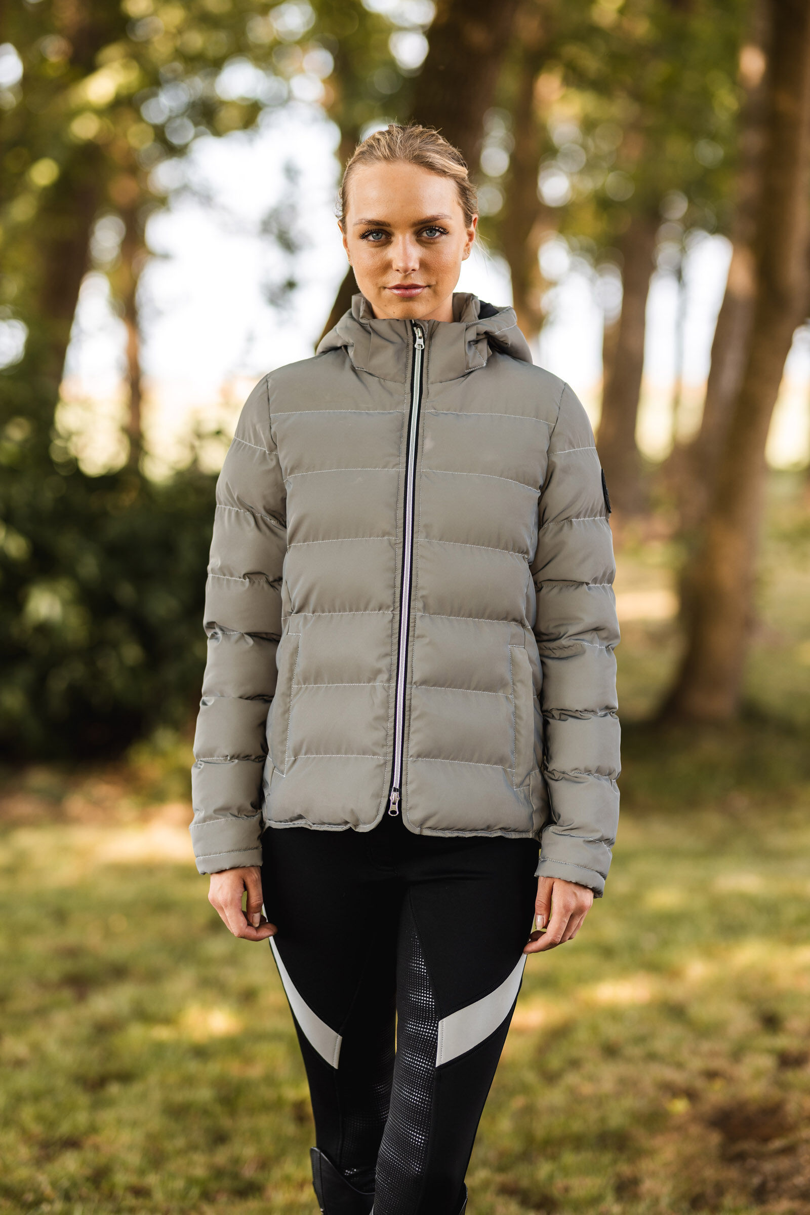 Reflective puffer discount coat womens