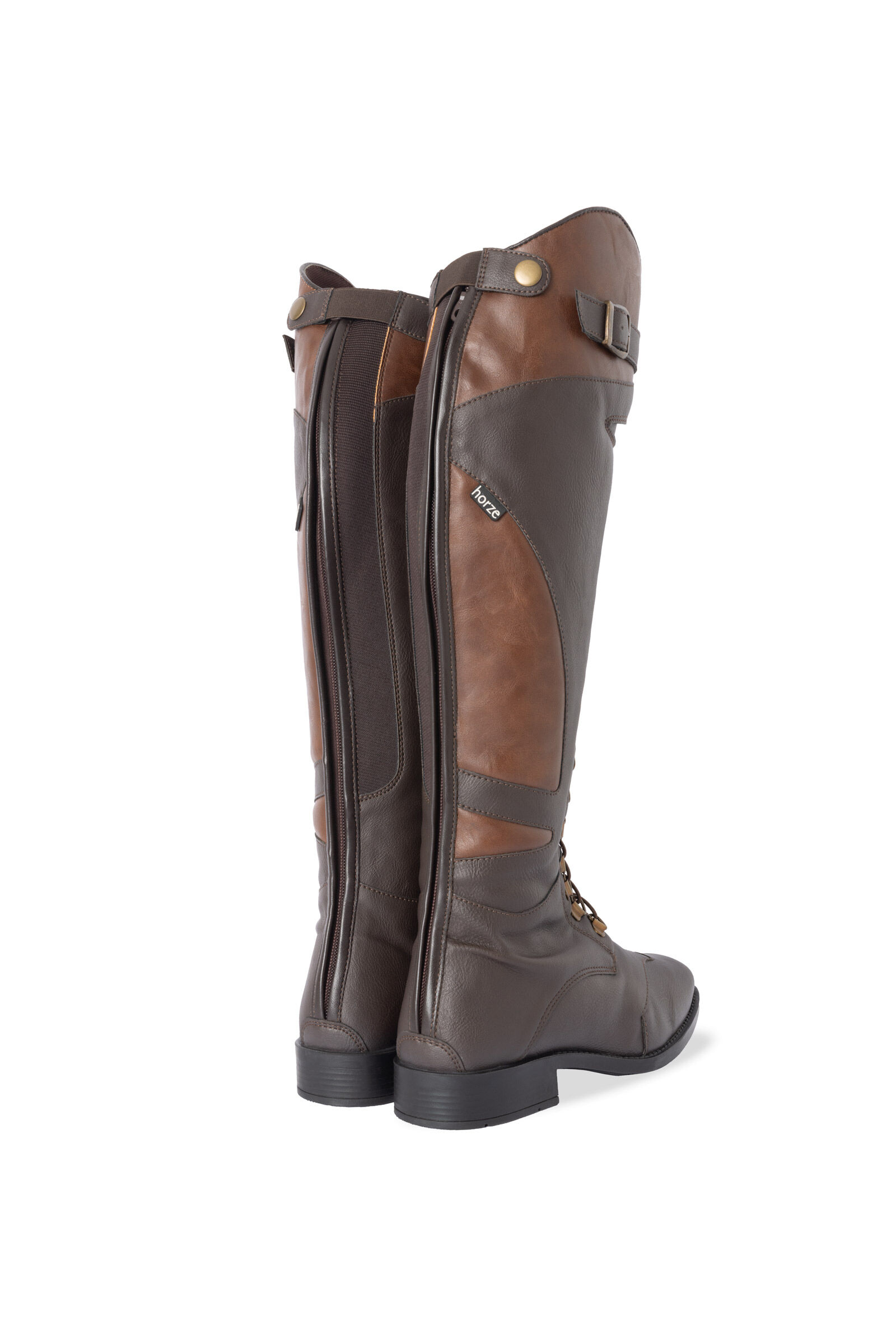 Buy Synthetic Tall Boots with Side Buckle Leg Strap horze.eu