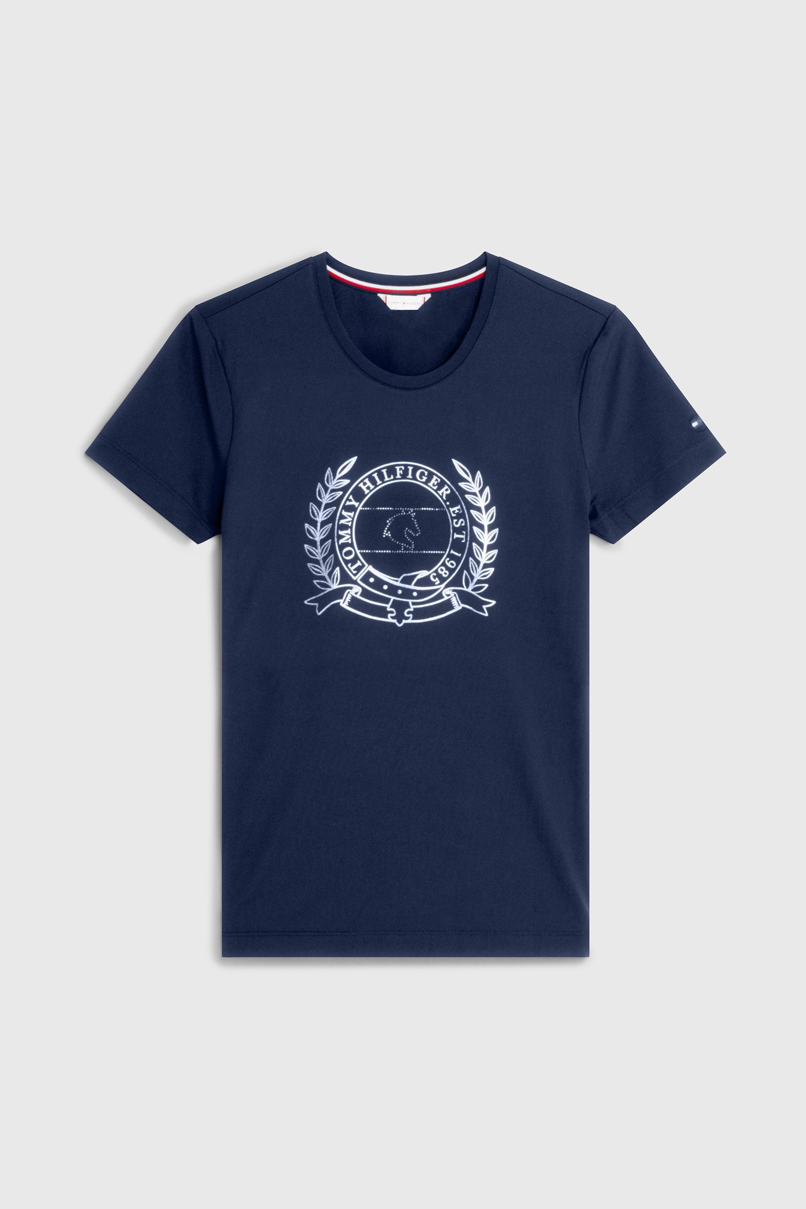 T-shirt Tommy Hilfiger con mini logo. Donna 