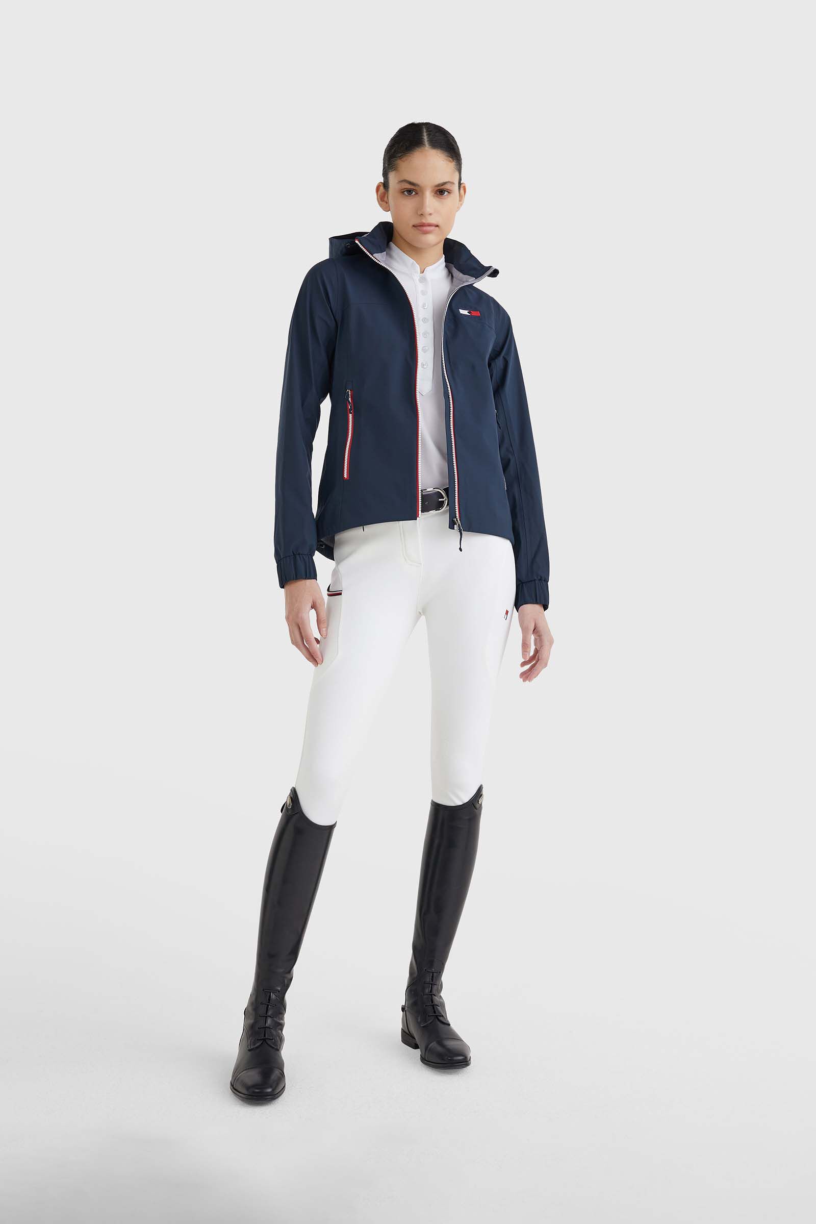 Buy Tommy Hilfiger Equestrian Unicolor Women s Rain Jacket horze.eu