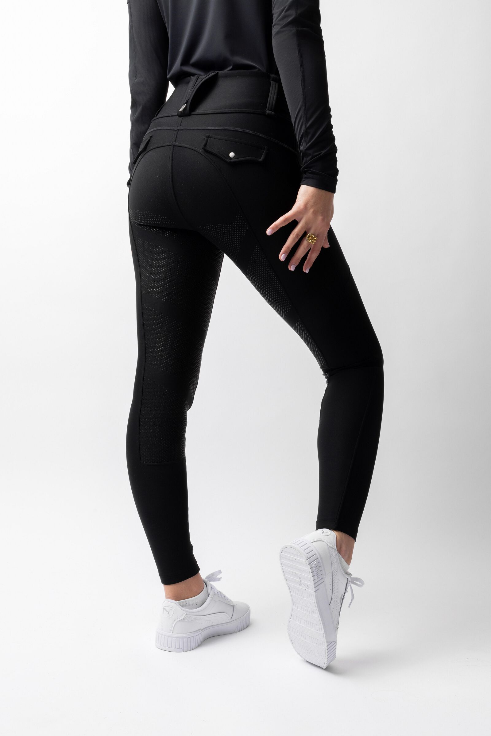 BLACK SIGN 　Breeches　Pants　3２ Black Sign 15oz Black Denim Sheriff Breeches - Deep Black