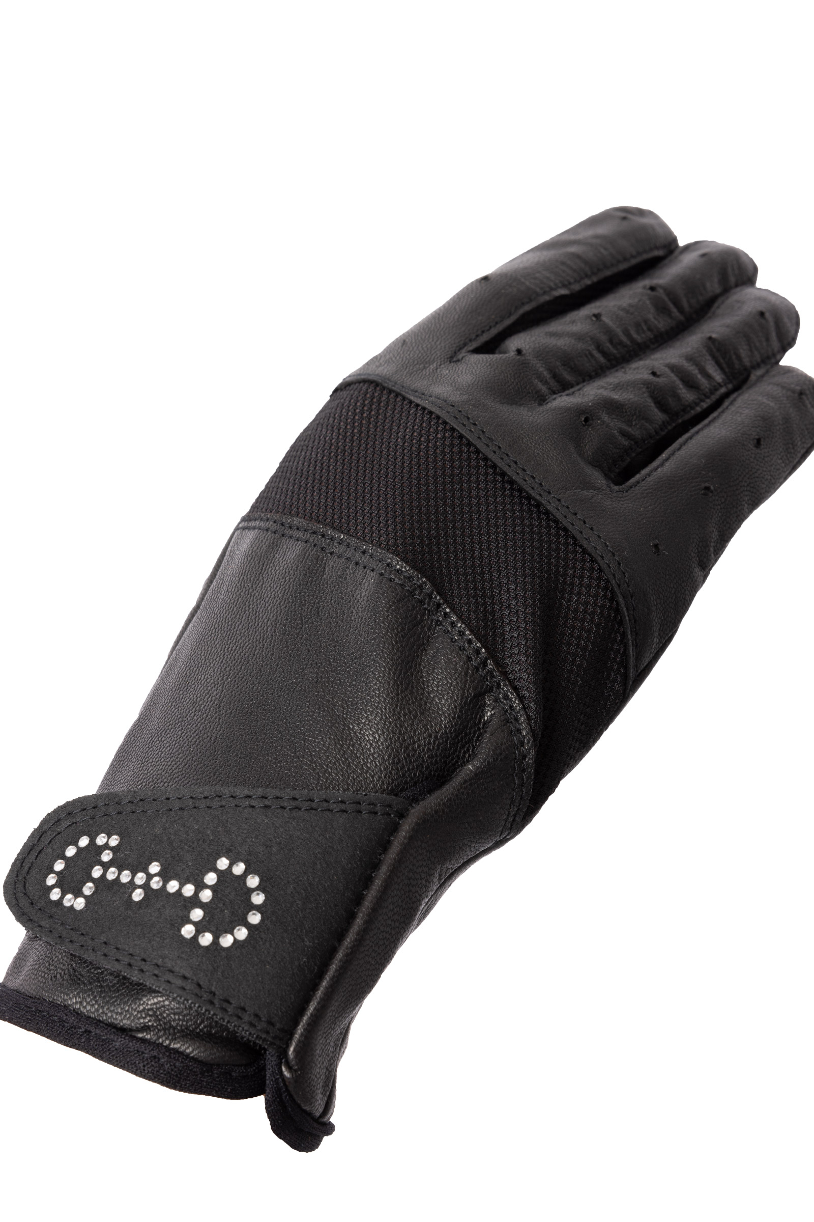 500 Women's Horse Riding Gloves - Black